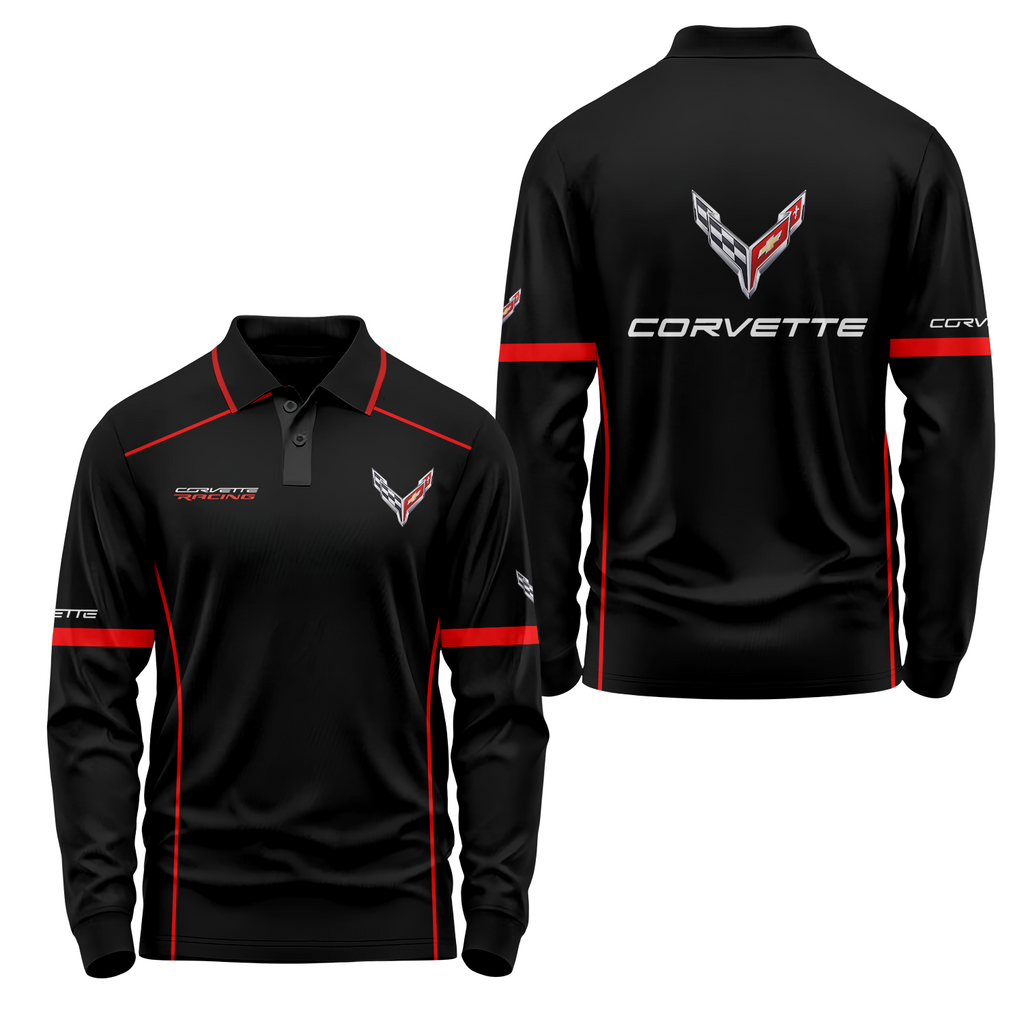 Corvette Long Sleeve Polo USPL399