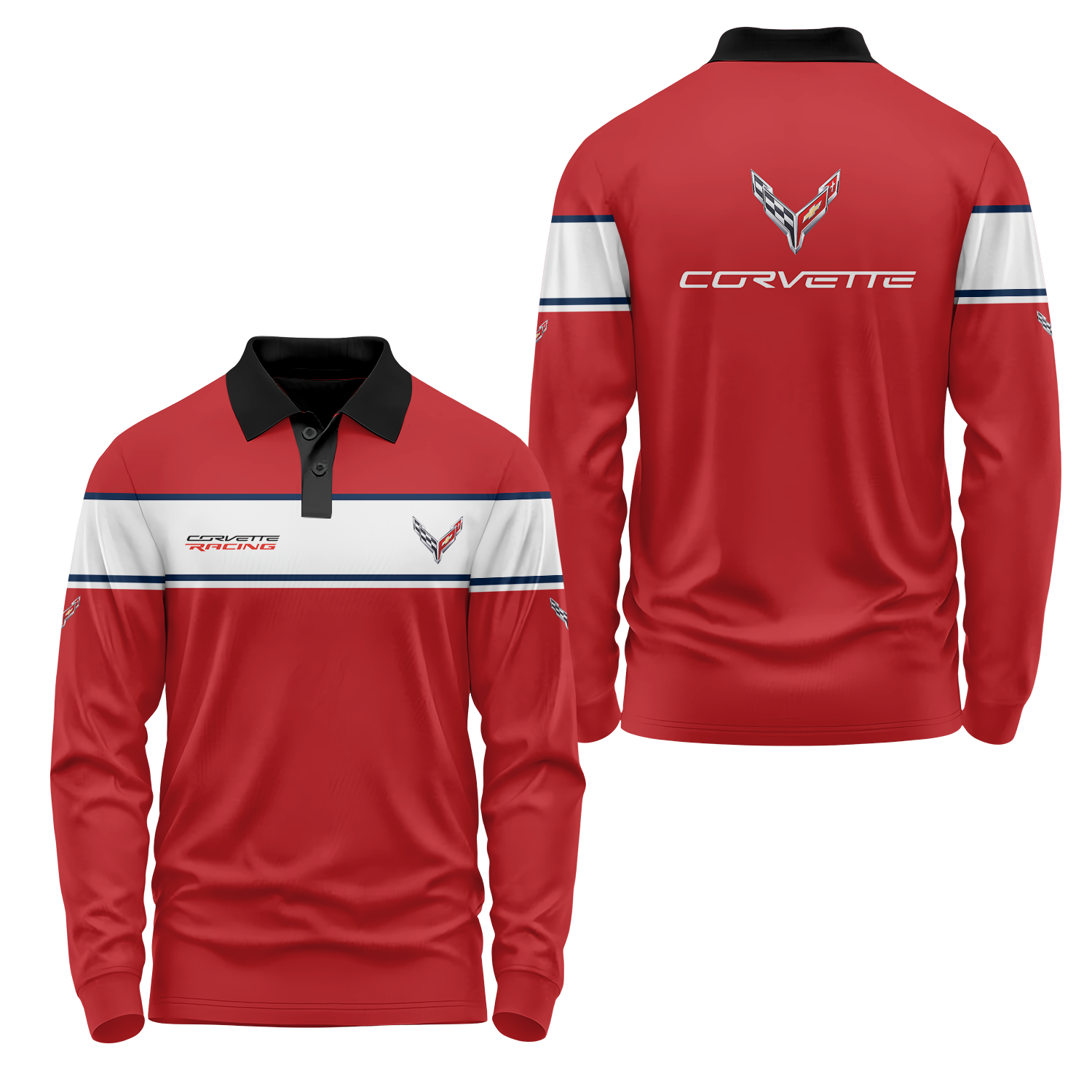 Corvette Long Sleeve Polo USPL397