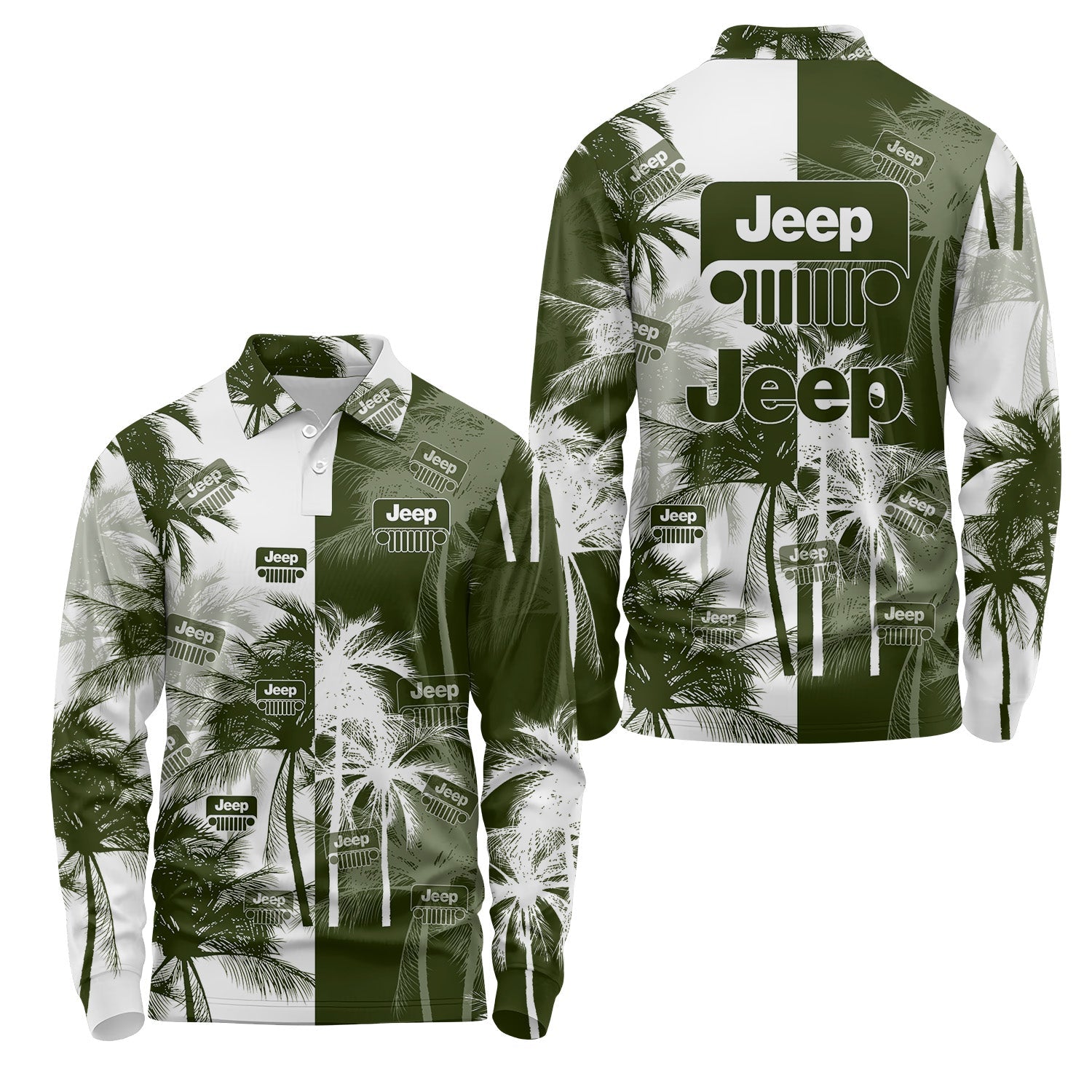 Jeep Long Sleeve Polo USPL411