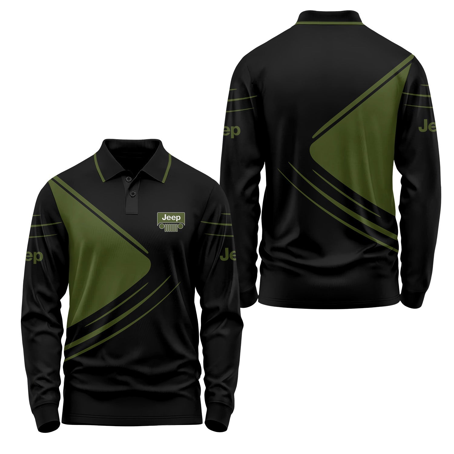Jeep Long Sleeve Polo USPL412
