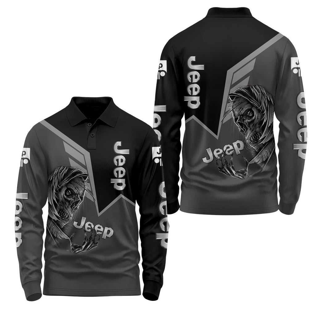 Jeep Long Sleeve Polo USPL413