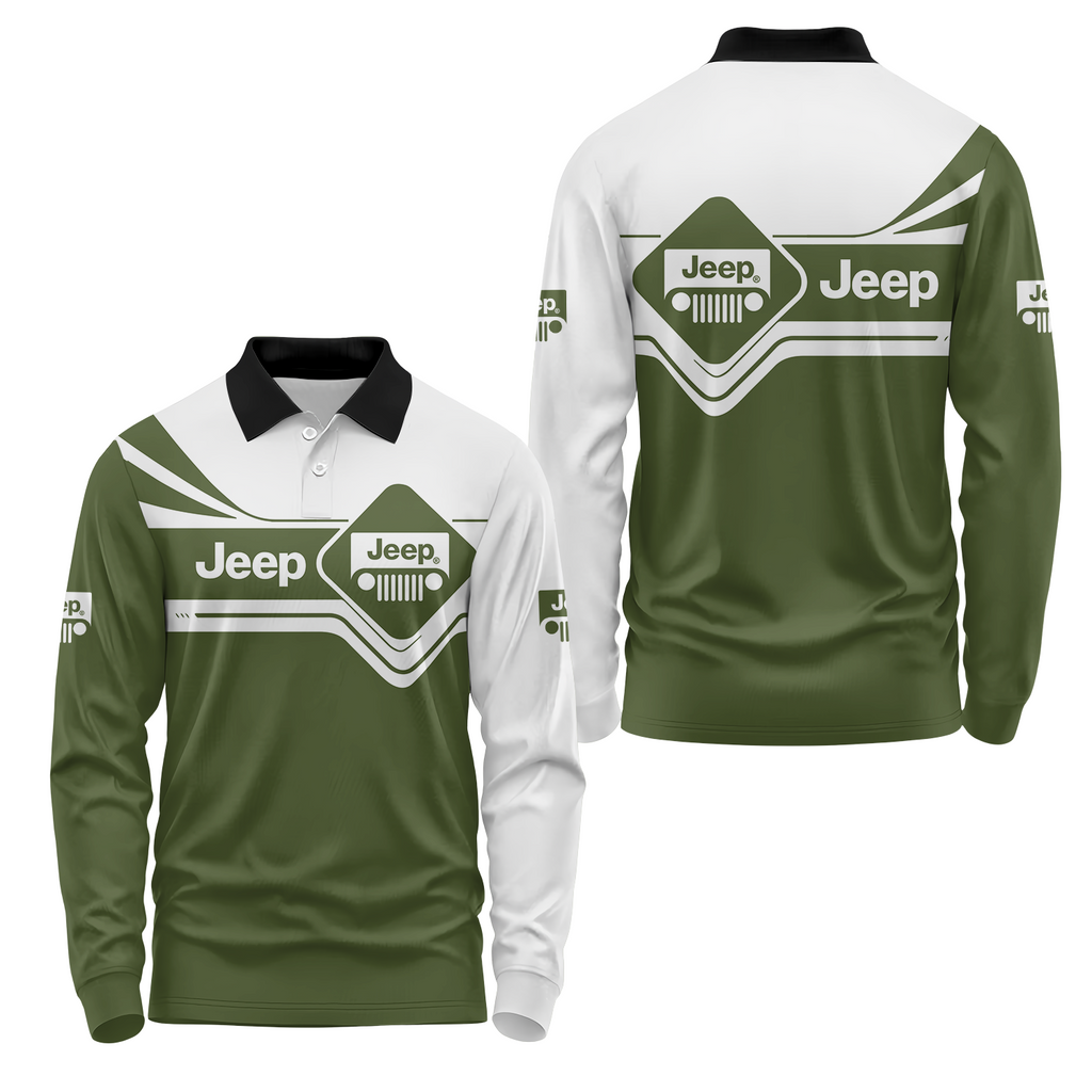Jeep Long Sleeve Polo USPL475
