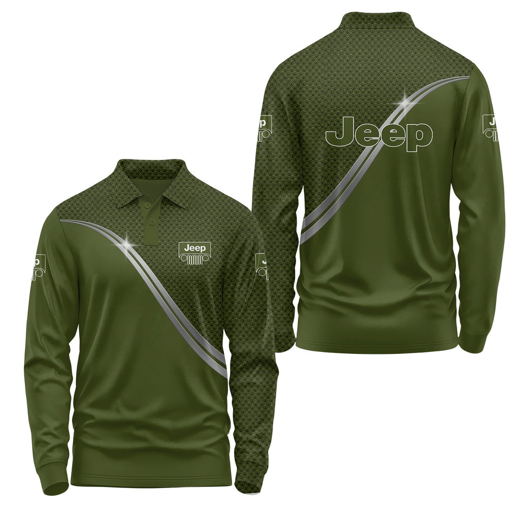 Jeep Long Sleeve Polo USPL479