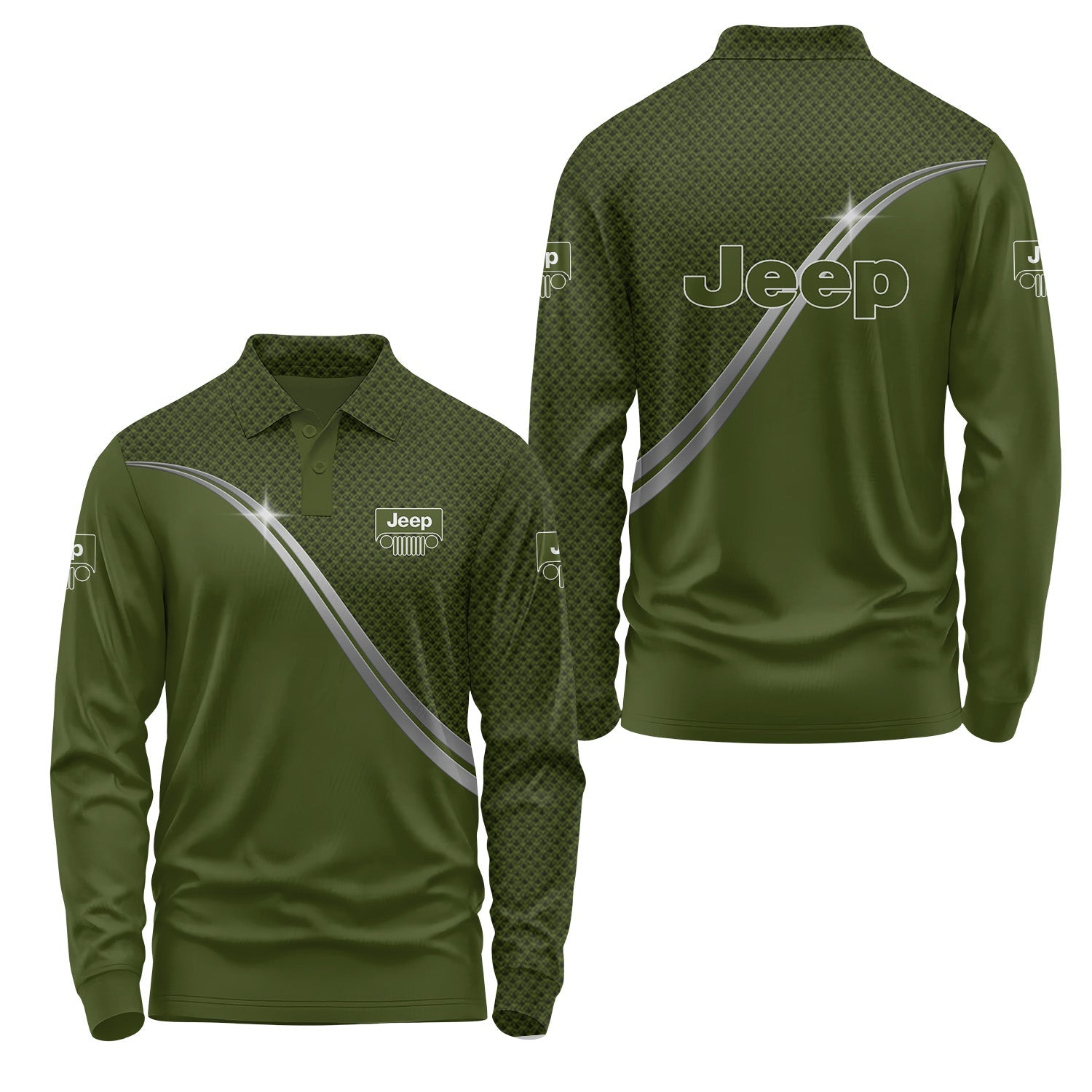 Jeep Long Sleeve Polo USPL479