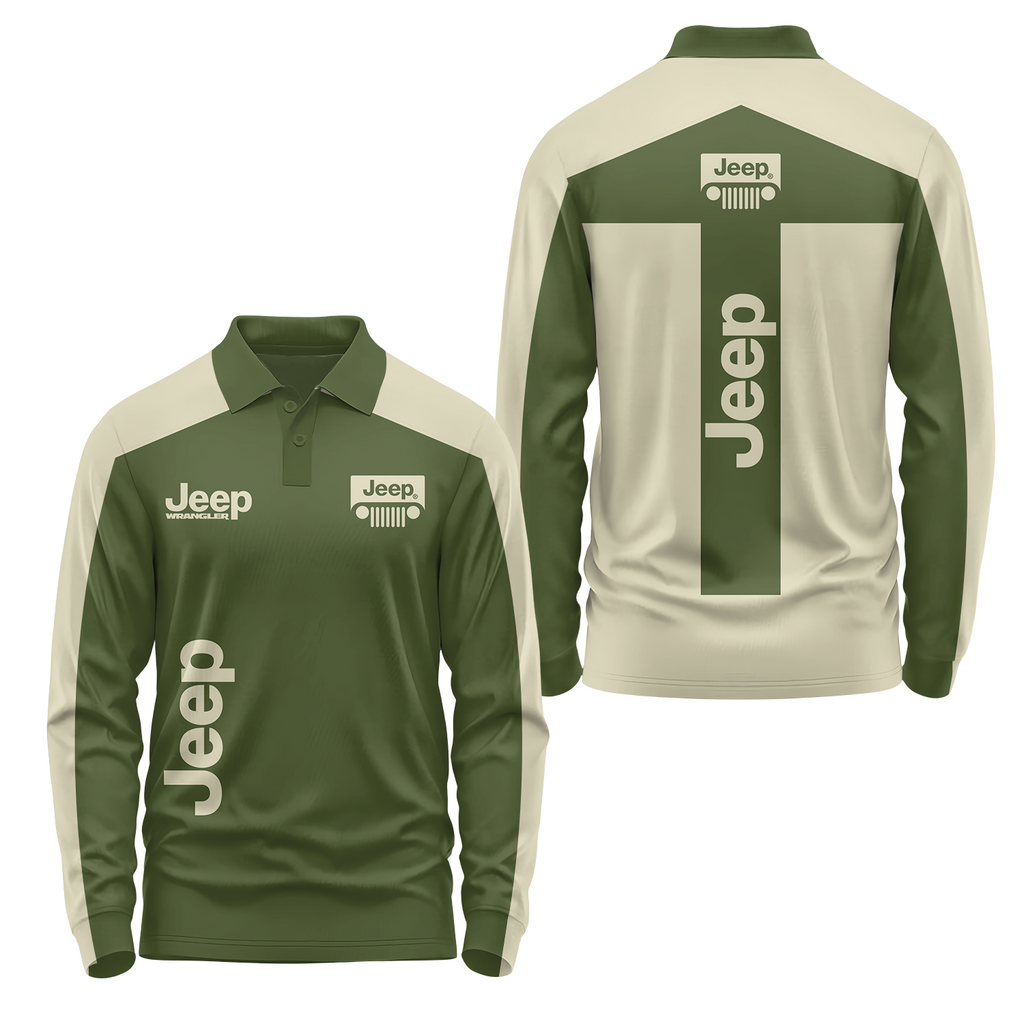 Jeep Long Sleeve Polo USPL461