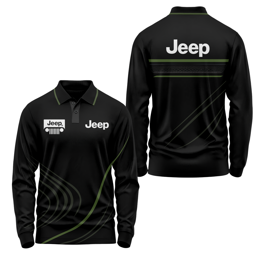 Jeep Long Sleeve Polo USPL462