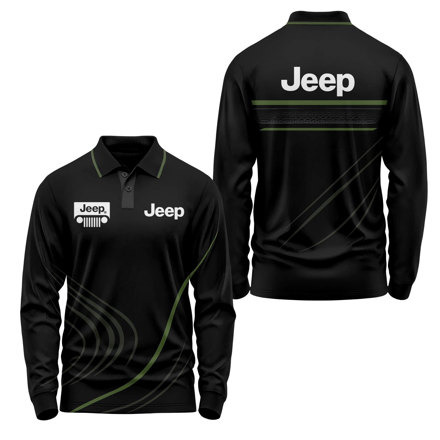 Jeep Long Sleeve Polo USPL462