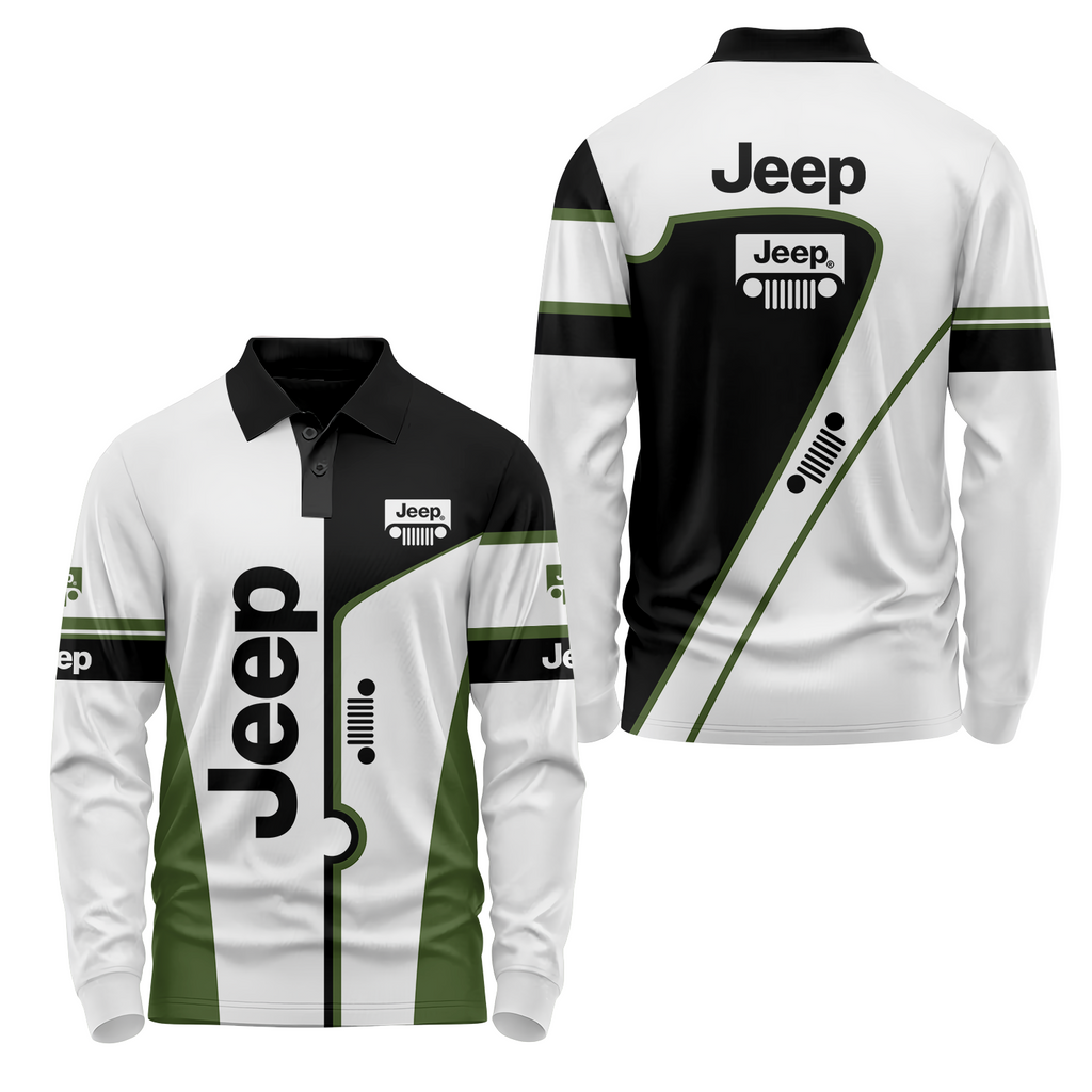 Jeep Long Sleeve Polo USPL463