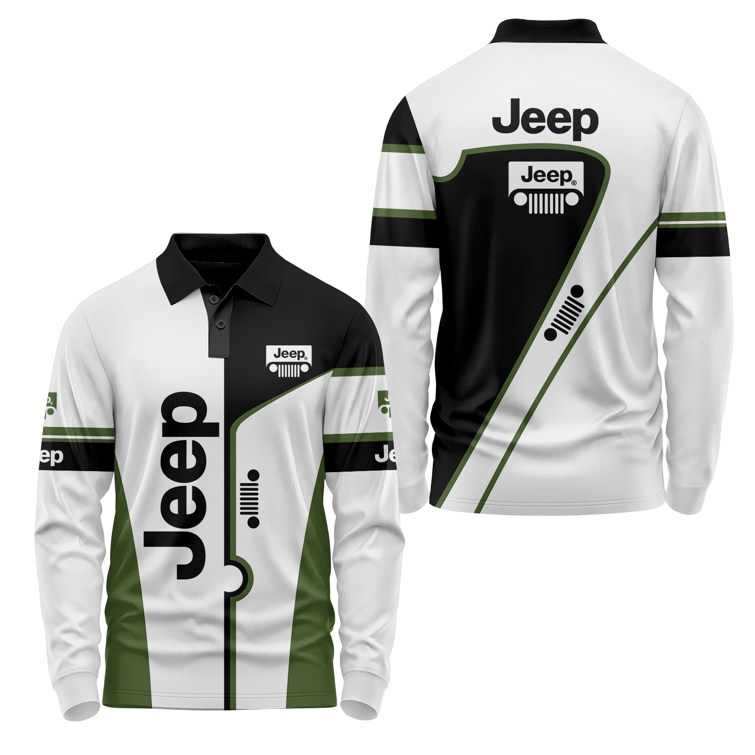 Jeep Long Sleeve Polo USPL463