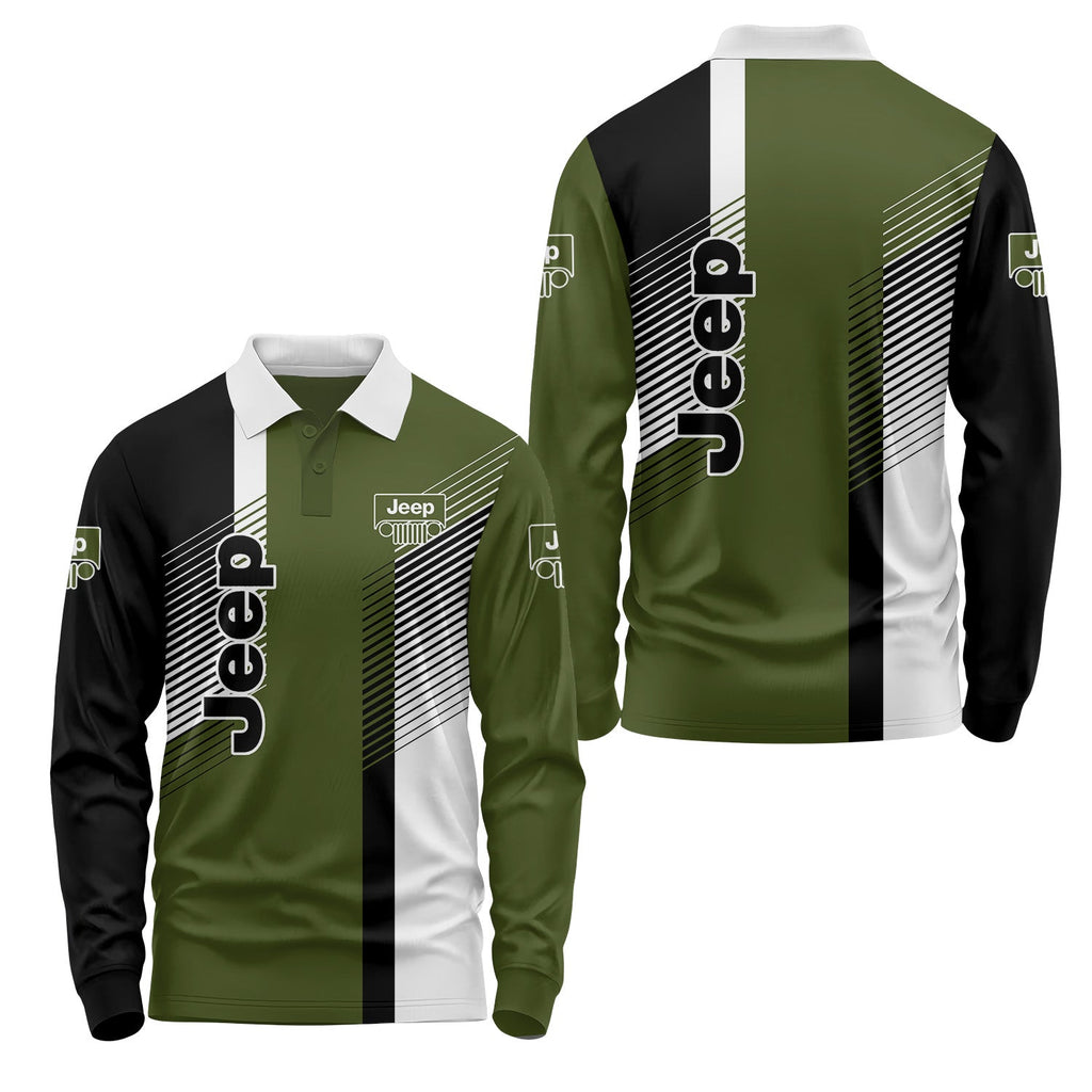 Jeep Long Sleeve Polo USPL477