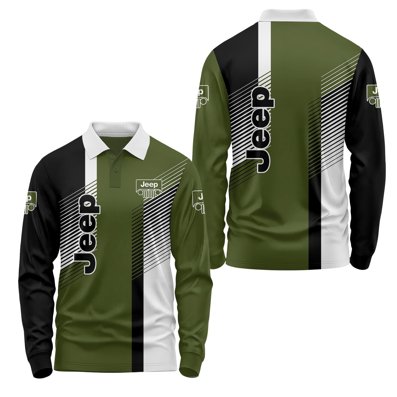 Jeep Long Sleeve Polo USPL477