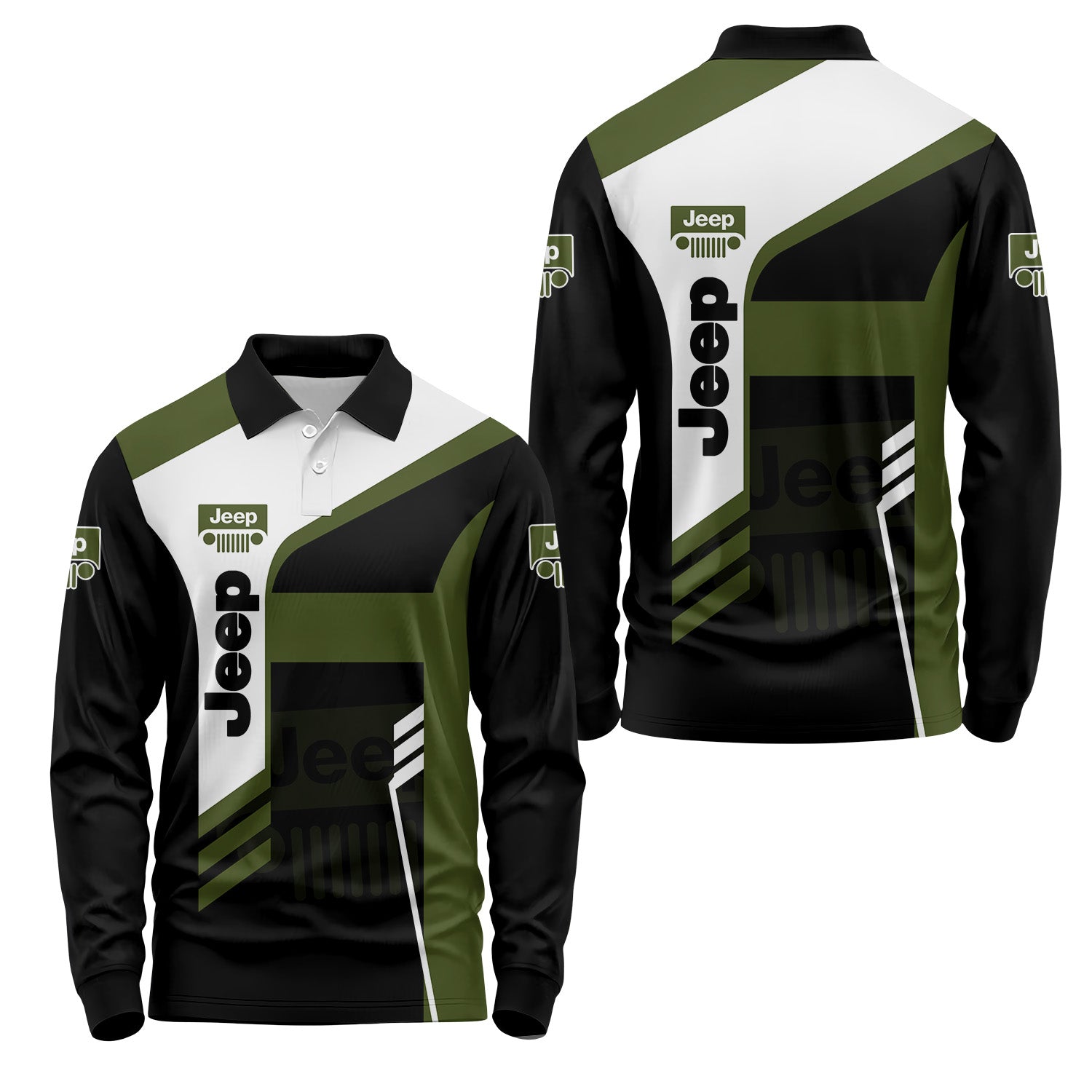 Jeep Long Sleeve Polo USPL478