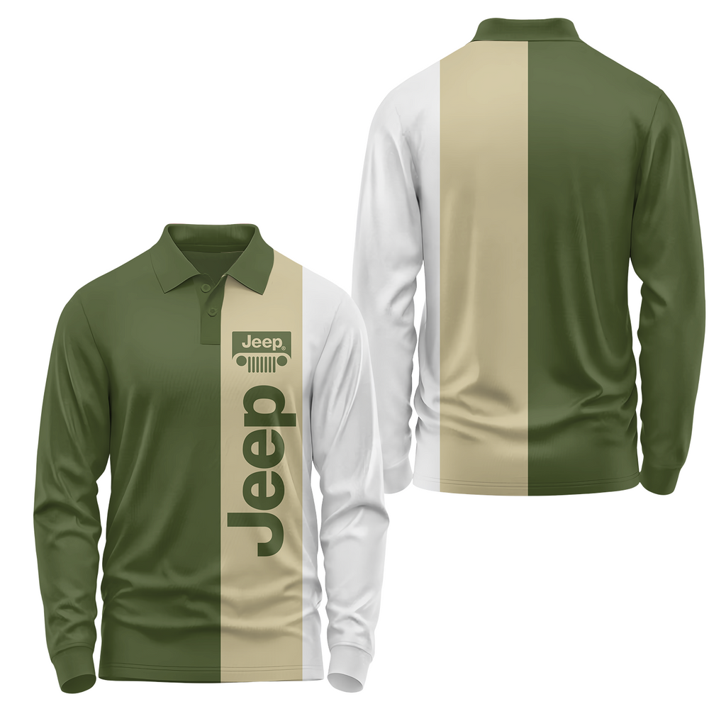 Jeep Long Sleeve Polo USPL456