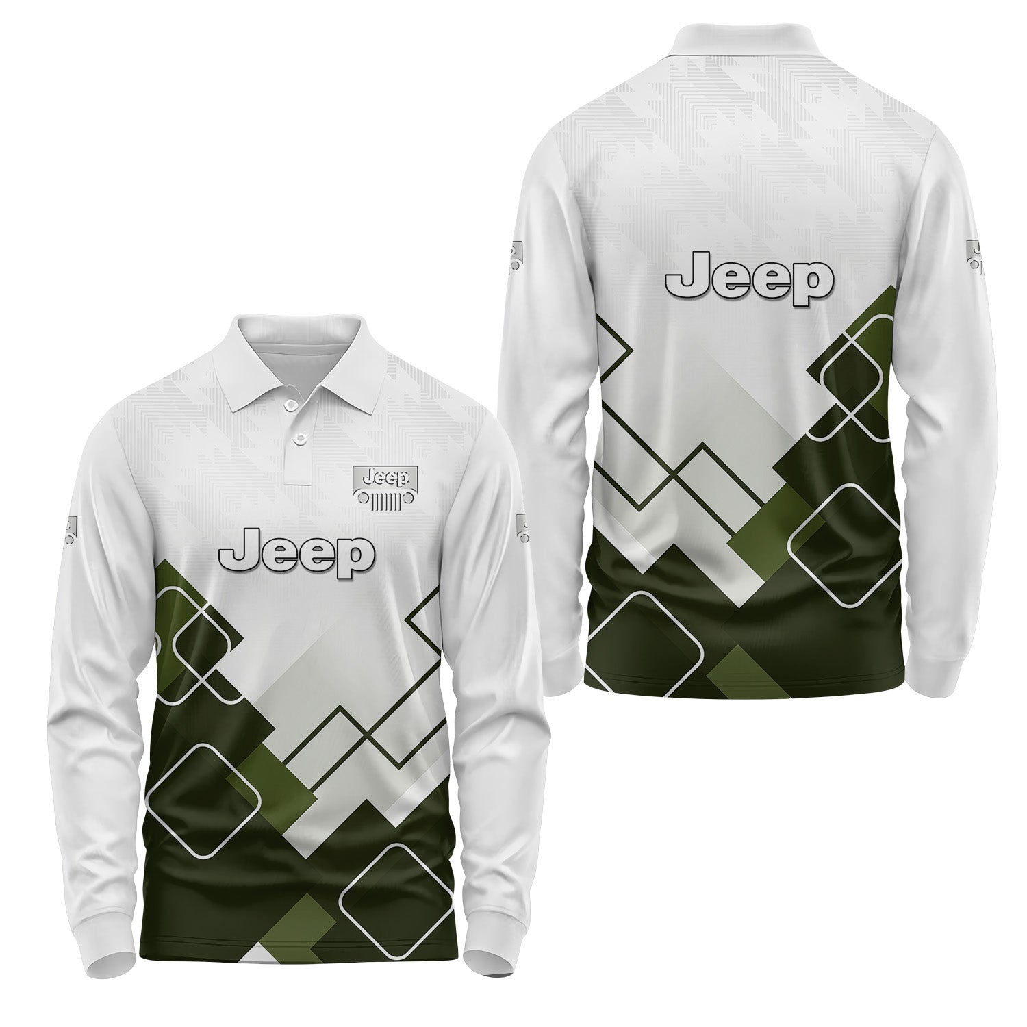 Jeep Long Sleeve Polo USPL445