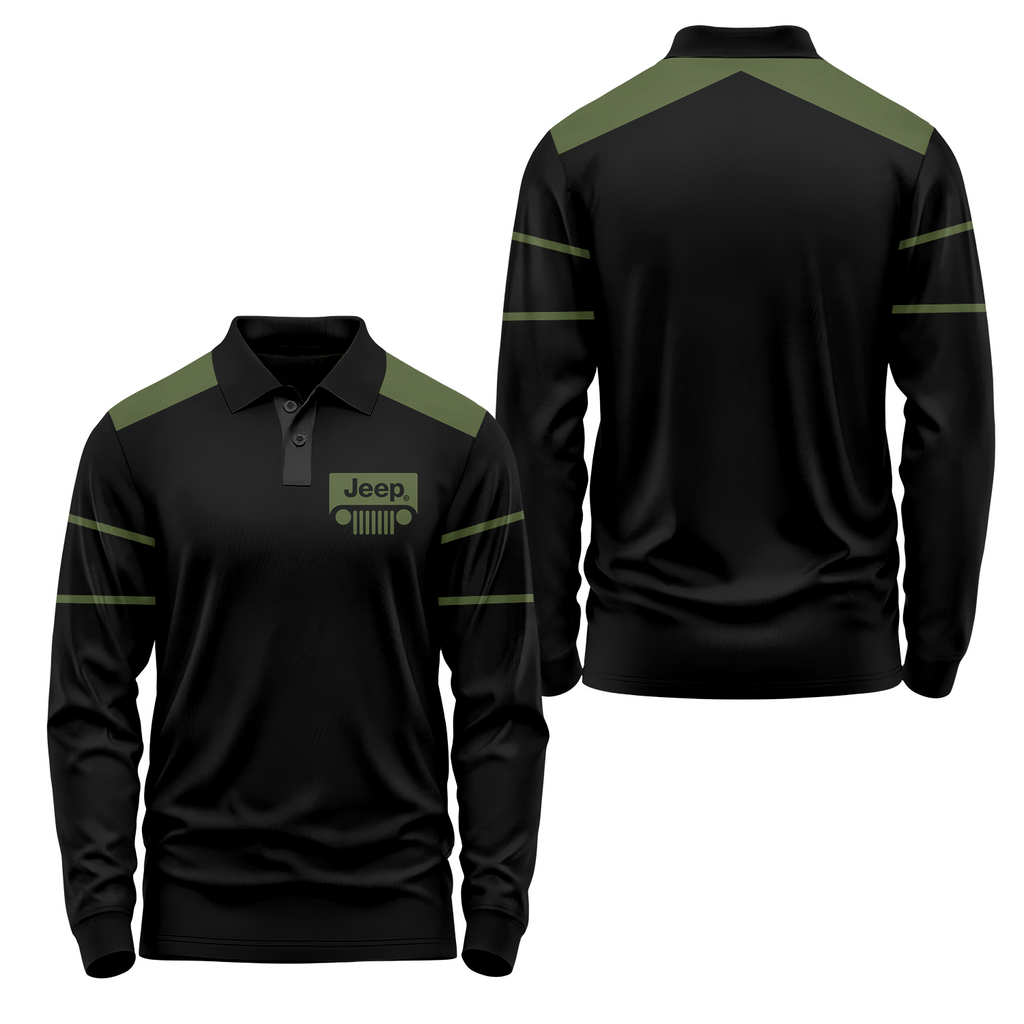 Jeep Long Sleeve Polo USPL457