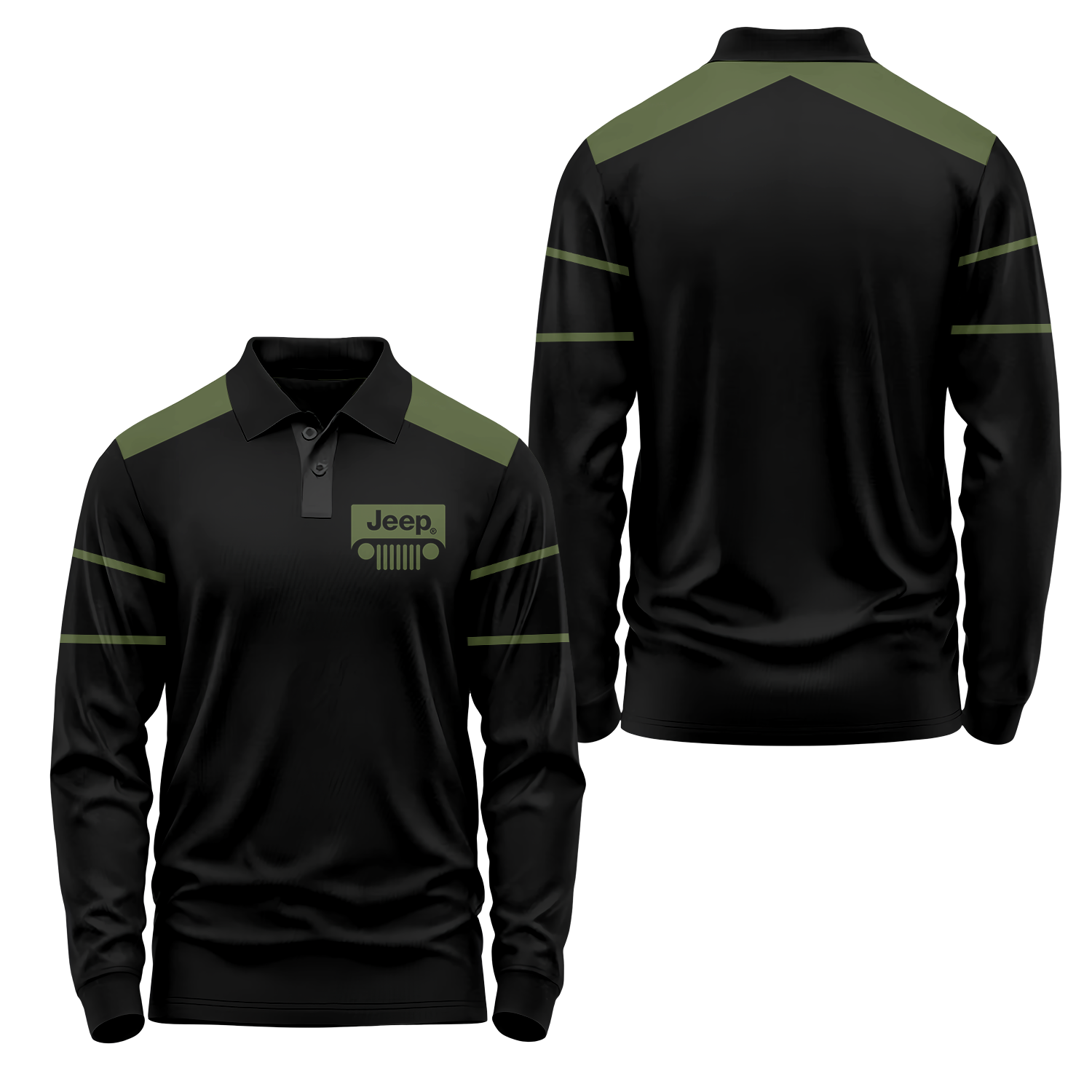 Jeep Long Sleeve Polo USPL457