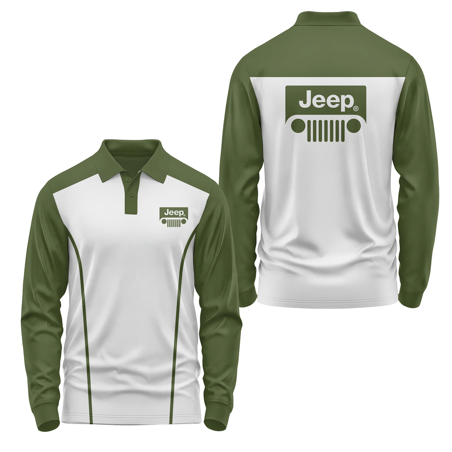 Jeep Long Sleeve Polo USPL458