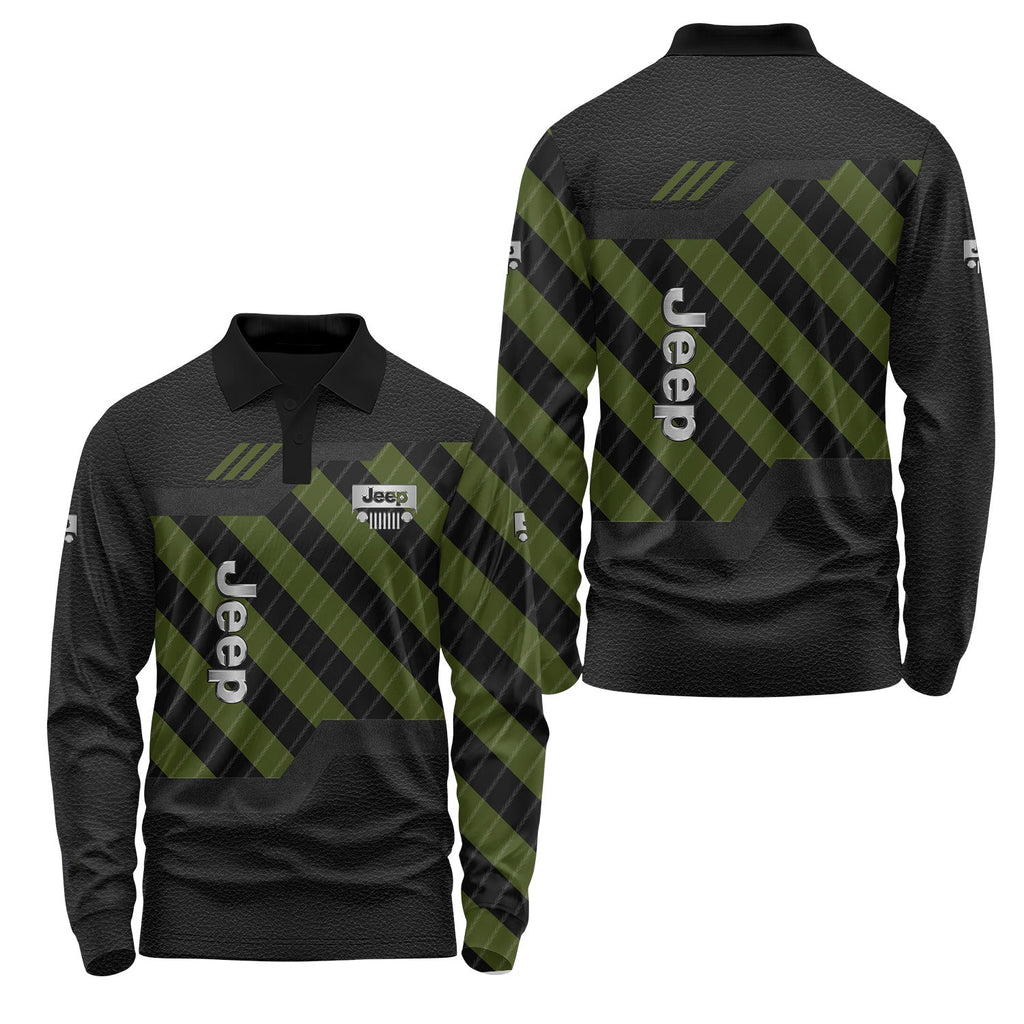 Jeep Long Sleeve Polo USPL436