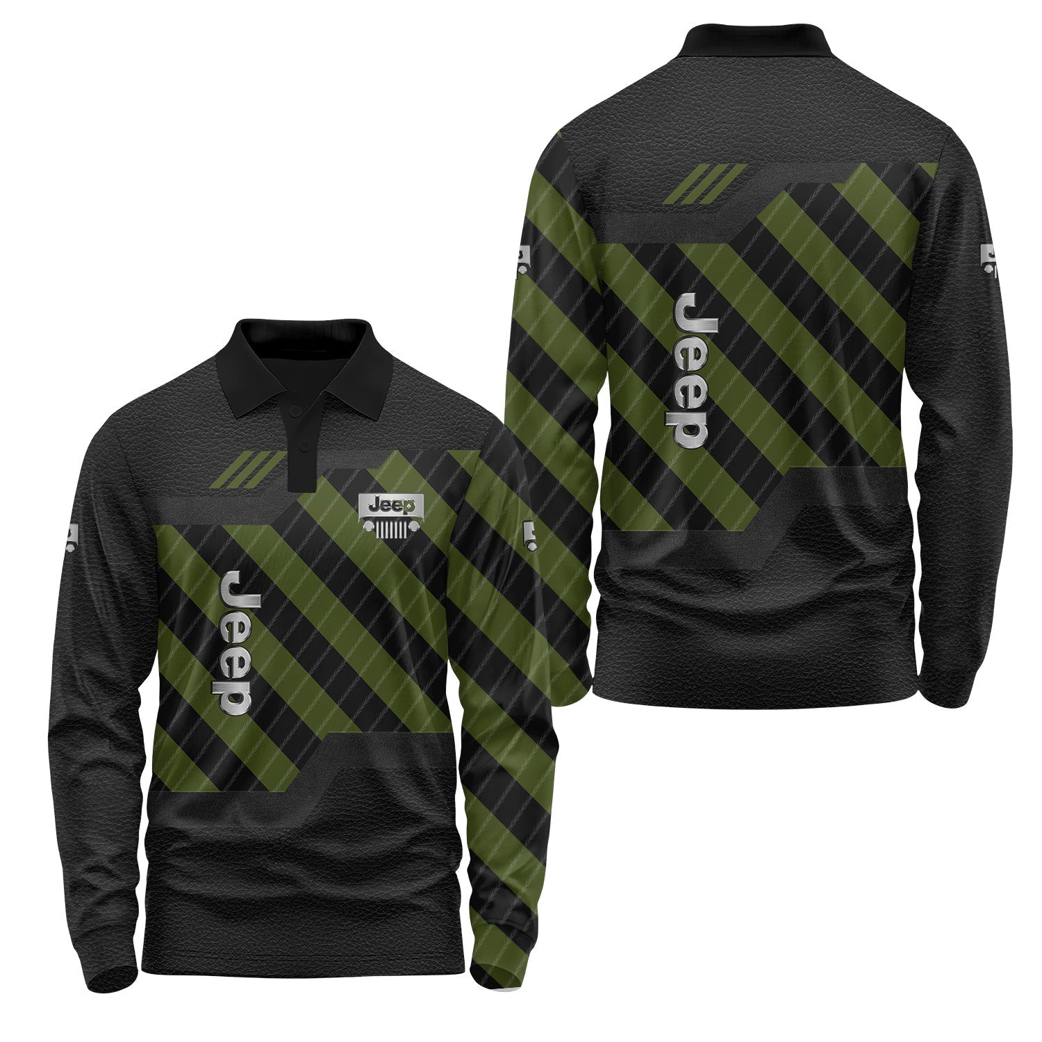 Jeep Long Sleeve Polo USPL436