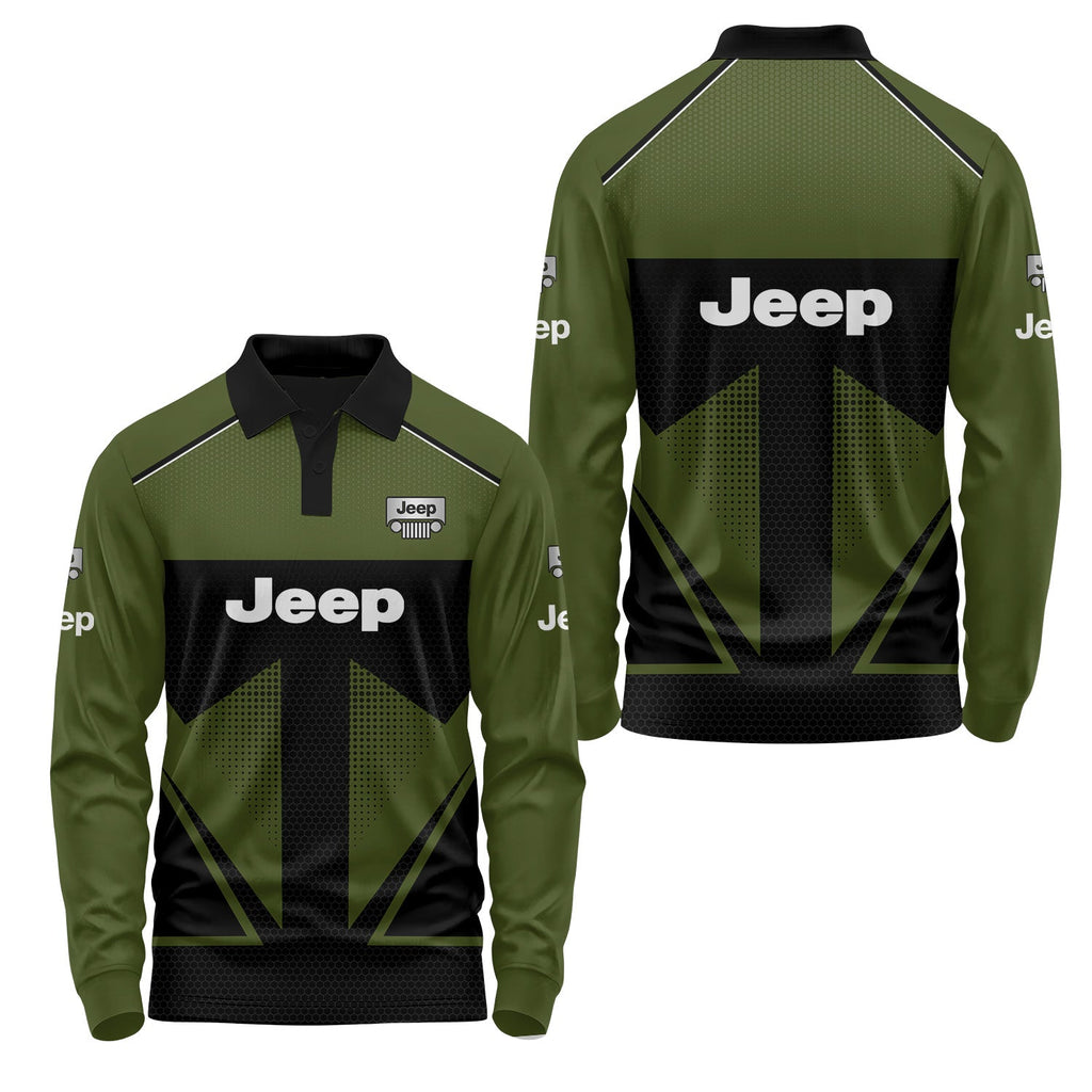 Jeep Long Sleeve Polo USPL438