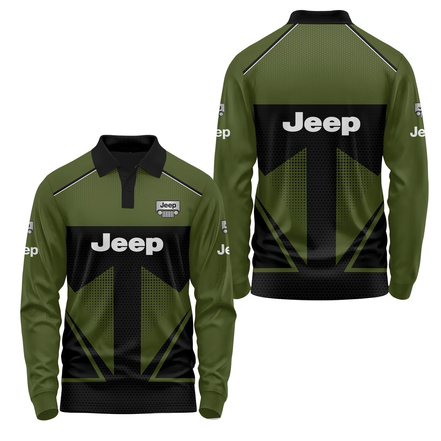 Jeep Long Sleeve Polo USPL438