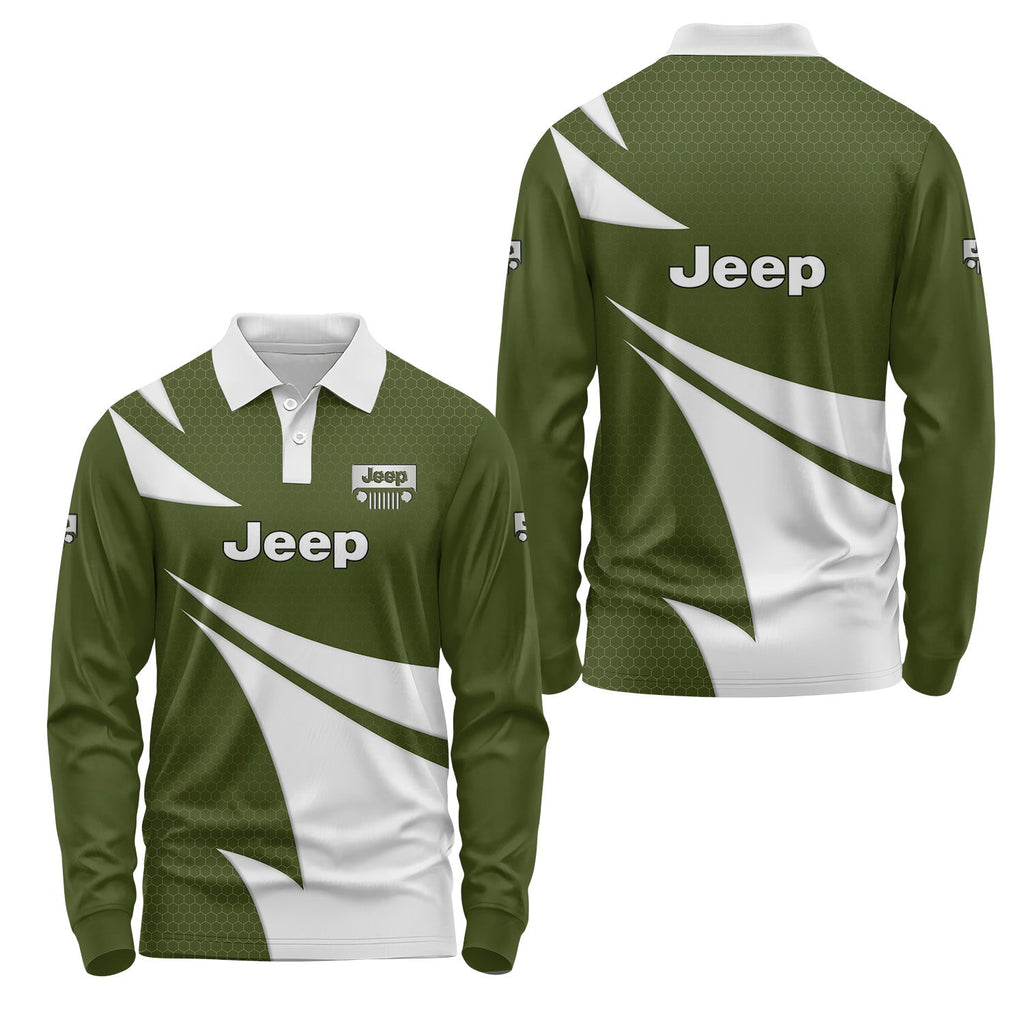 Jeep Long Sleeve Polo USPL444