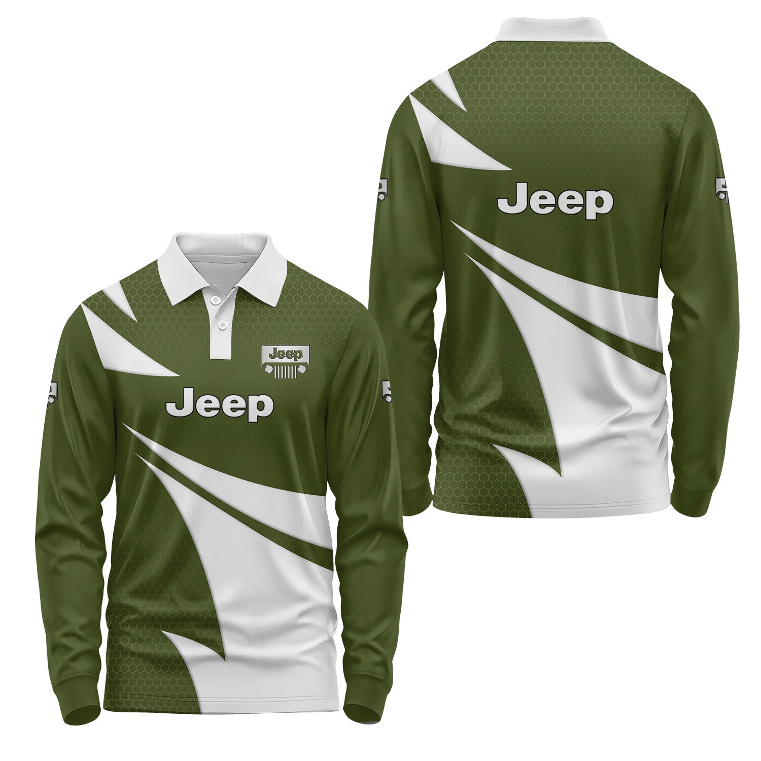 Jeep Long Sleeve Polo USPL444