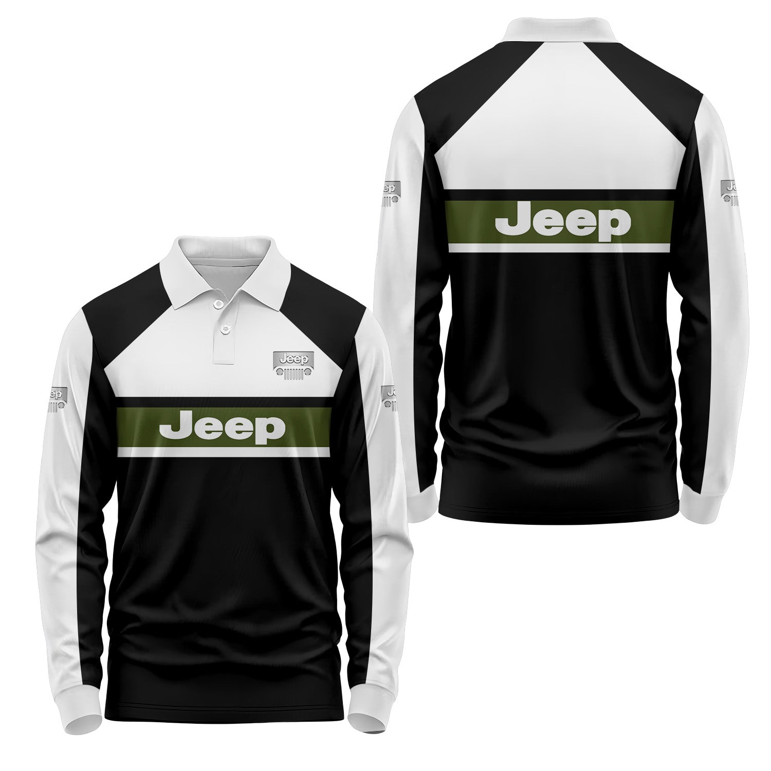 Jeep Long Sleeve Polo USPL442