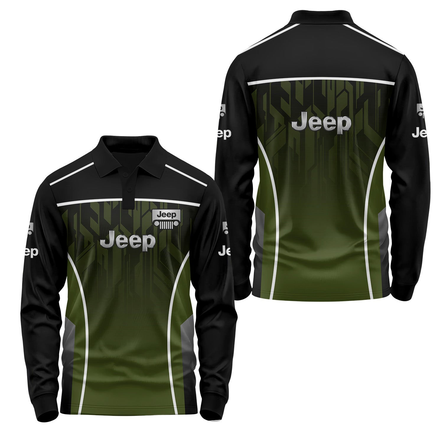 Jeep Long Sleeve Polo USPL441