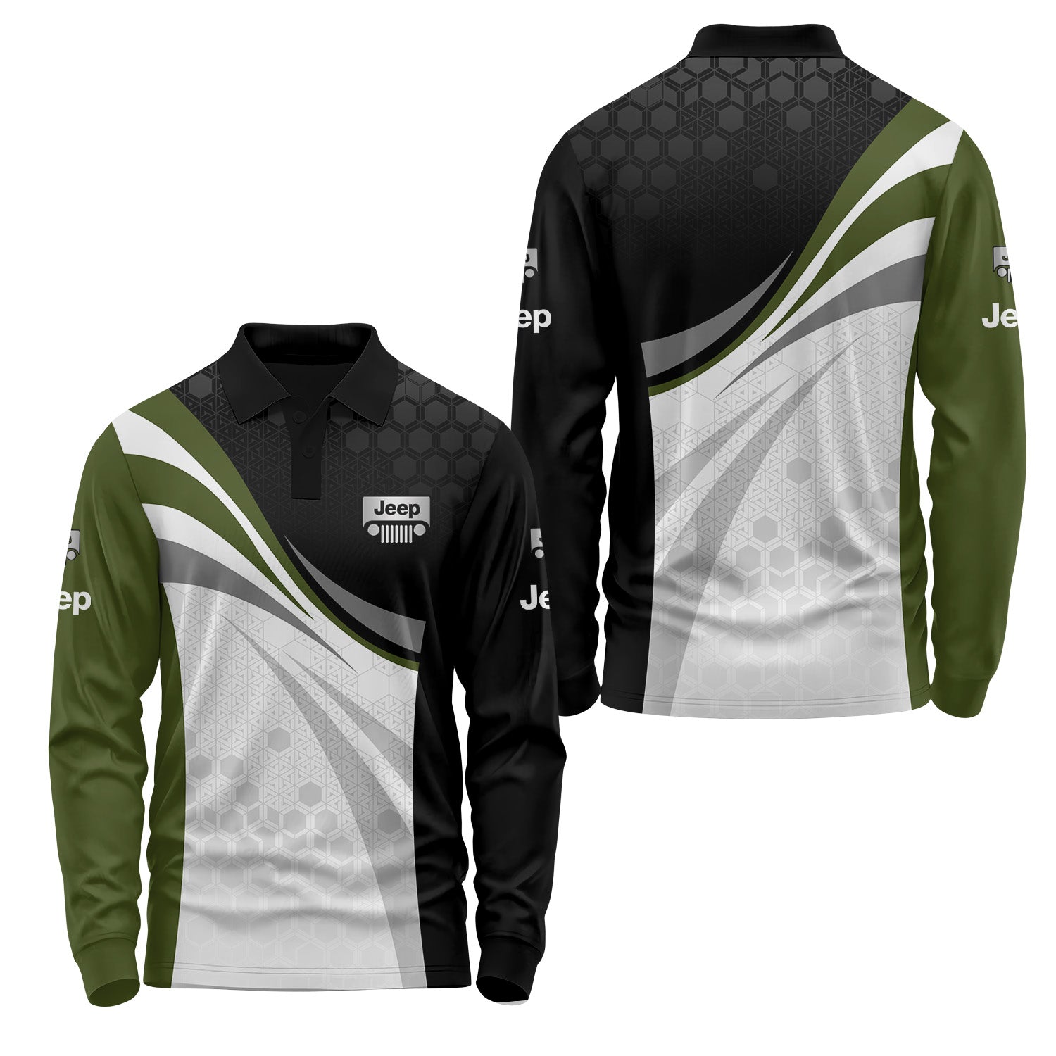 Jeep Long Sleeve Polo USPL440