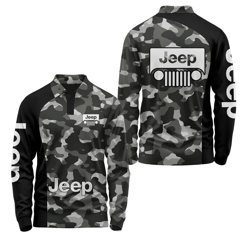 Jeep Long Sleeve Polo USPL428