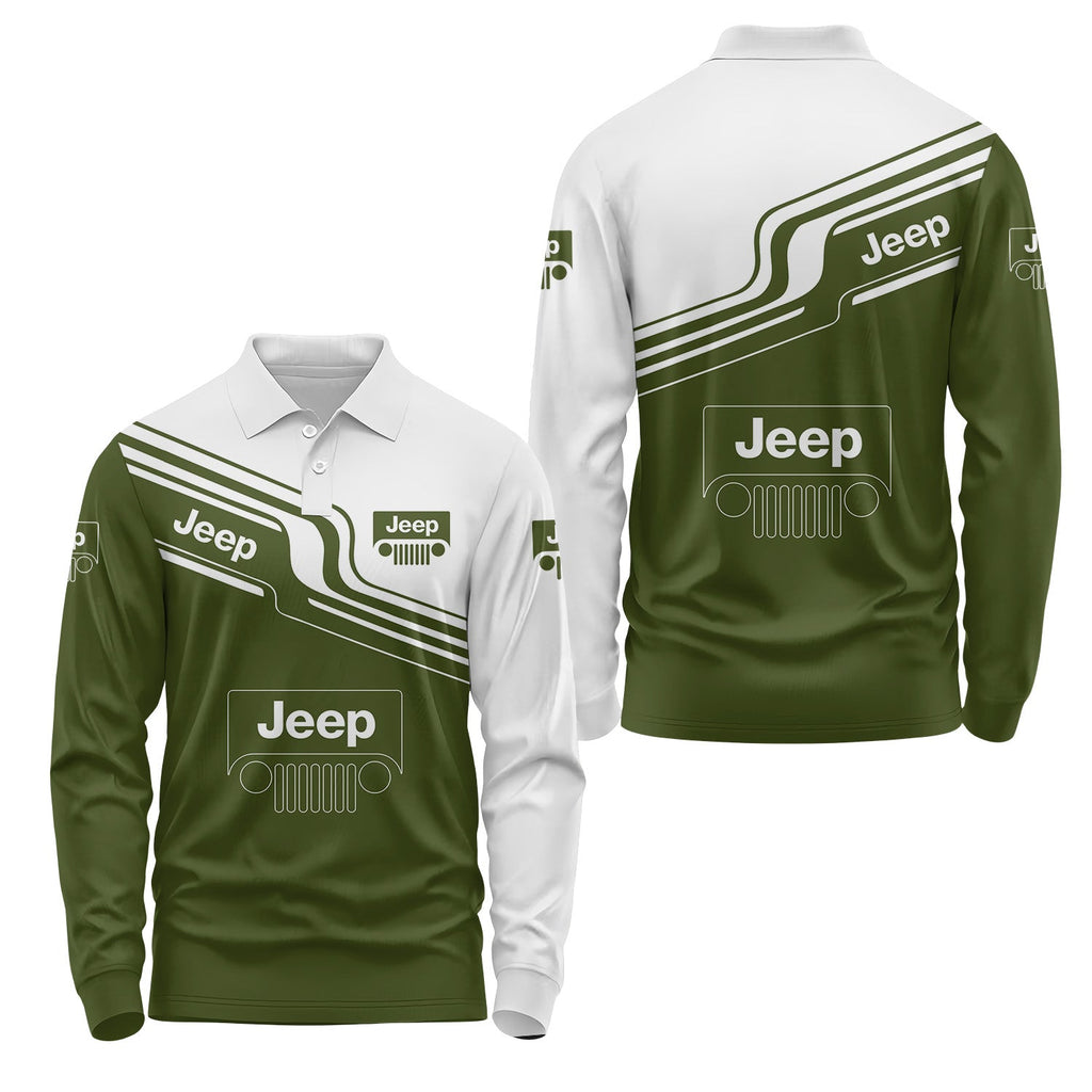 Jeep Long Sleeve Polo USPL422