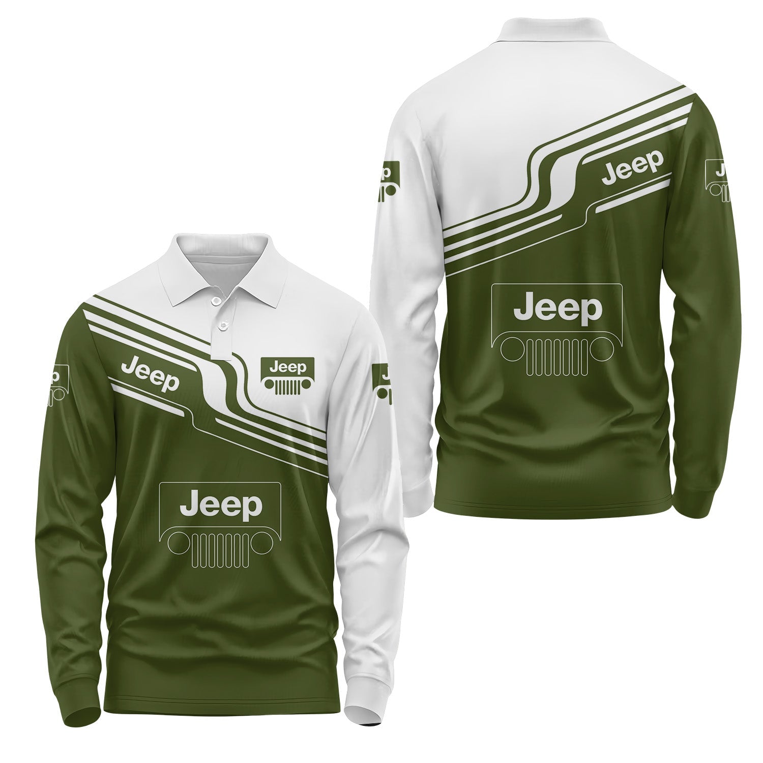 Jeep Long Sleeve Polo USPL422