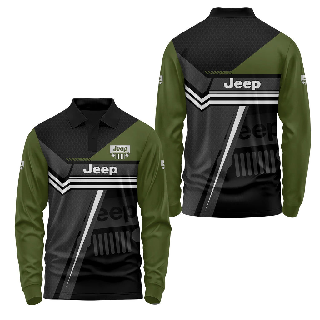 Jeep Long Sleeve Polo USPL437