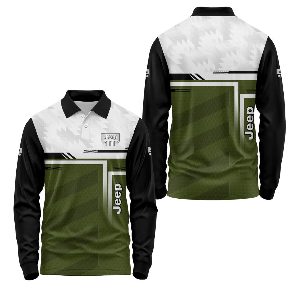Jeep Long Sleeve Polo USPL447