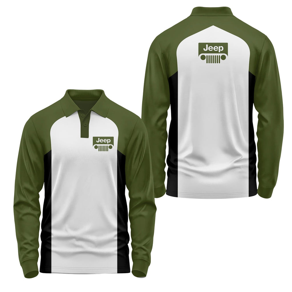 Jeep Long Sleeve Polo USPL465