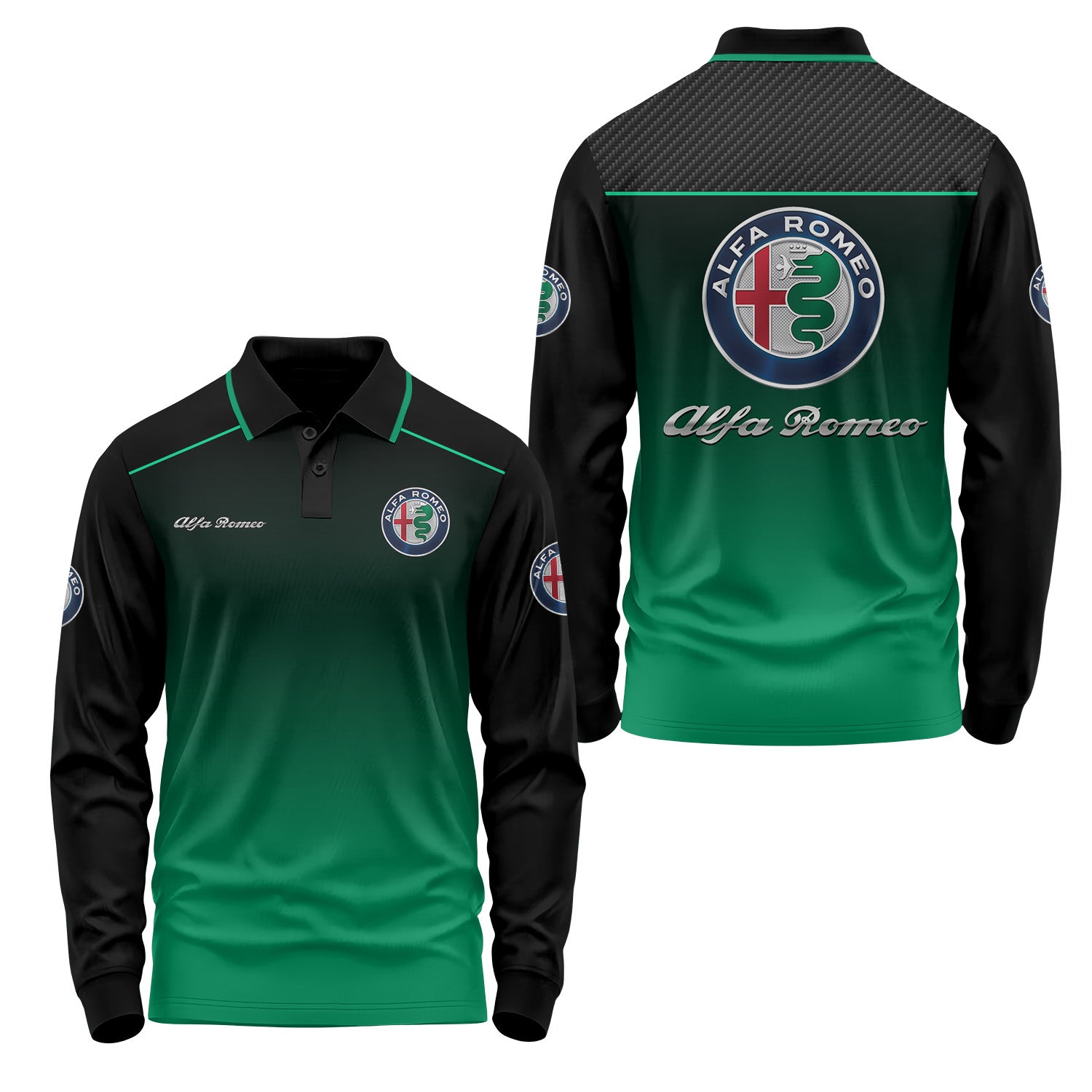 Alfa Romeo Long Sleeve Polo USPL637