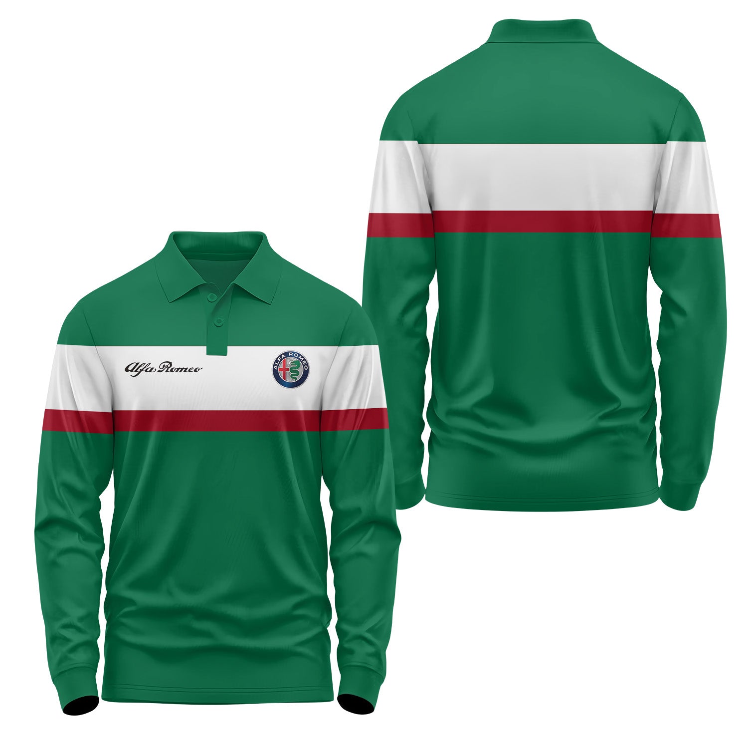 Alfa Romeo Long Sleeve Polo USPL647