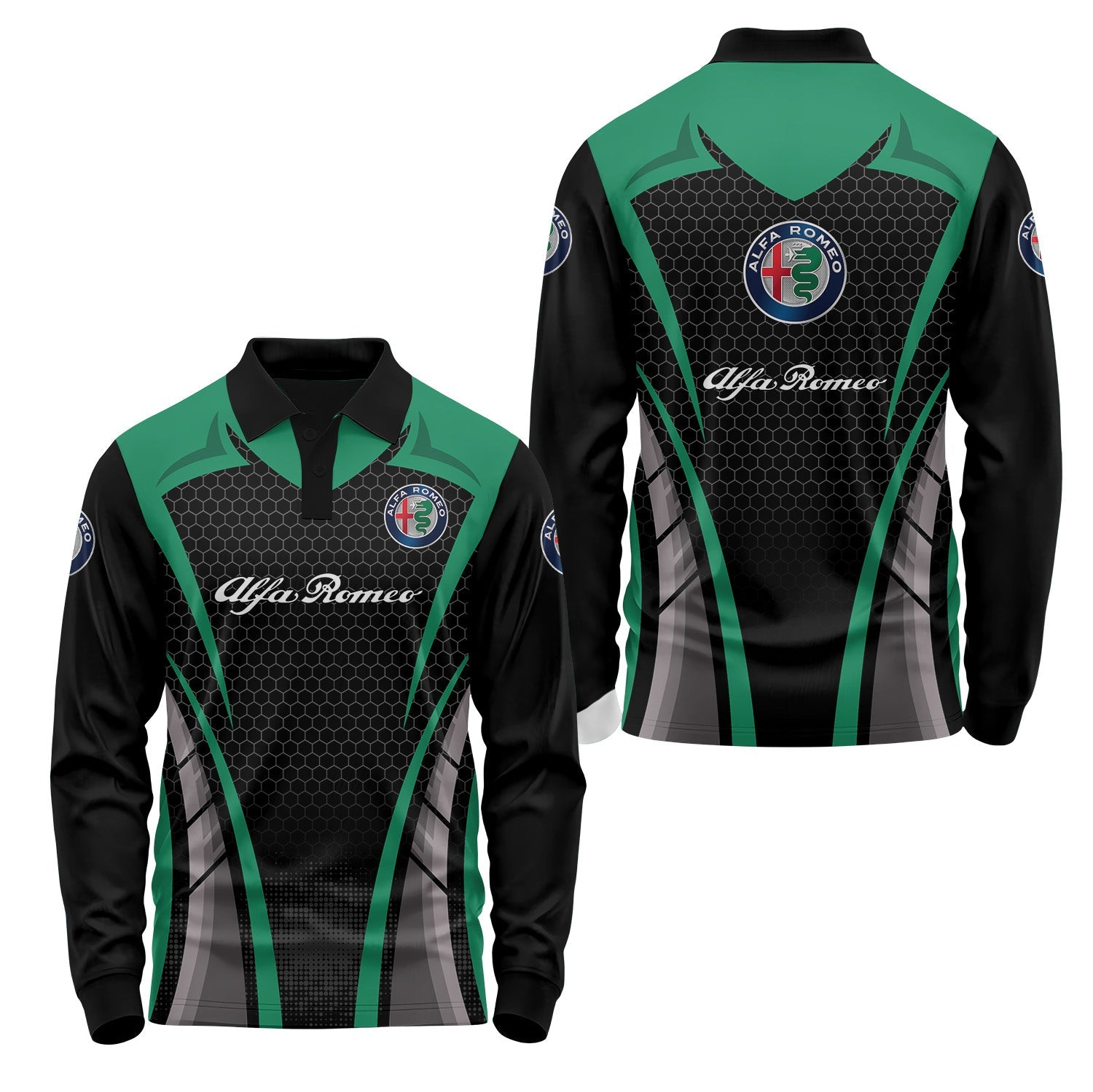 Alfa Romeo Long Sleeve Polo USPL642