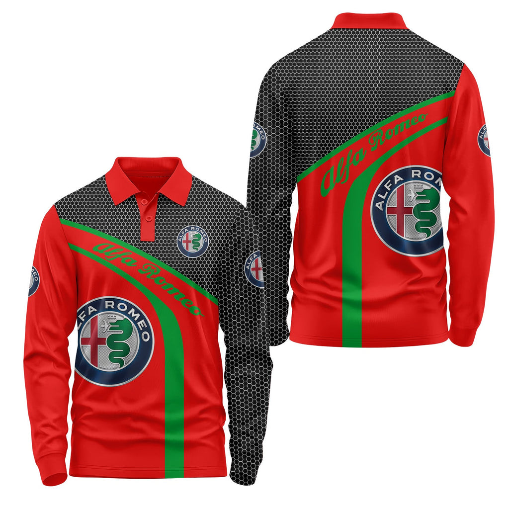 Alfa Romeo Long Sleeve Polo USPL635