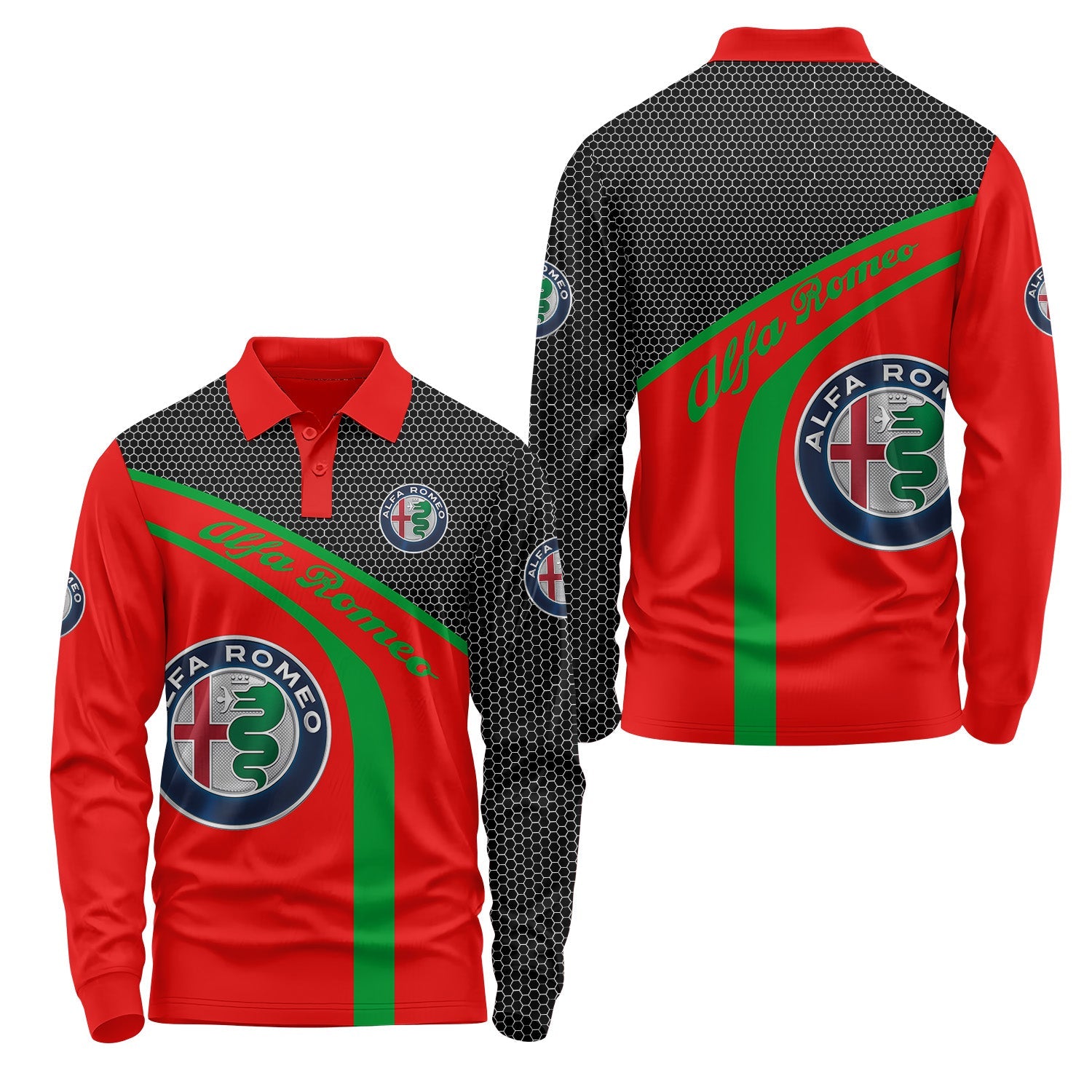 Alfa Romeo Long Sleeve Polo USPL635