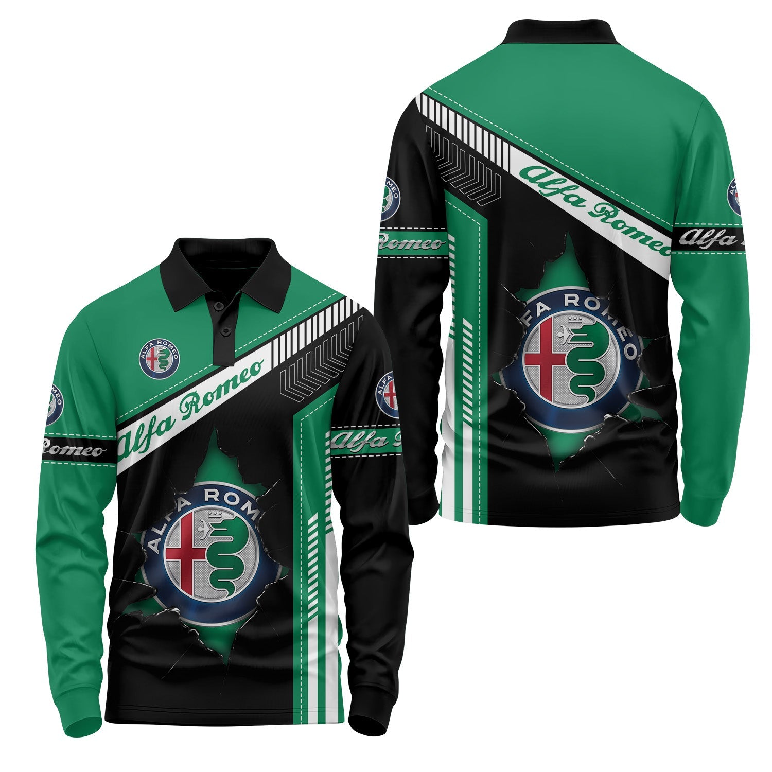 Alfa Romeo Long Sleeve Polo USPL626