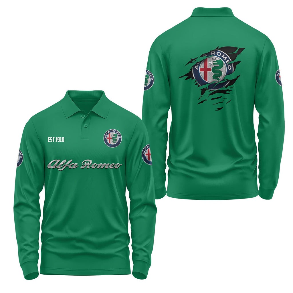 Alfa Romeo Long Sleeve Polo USPL625