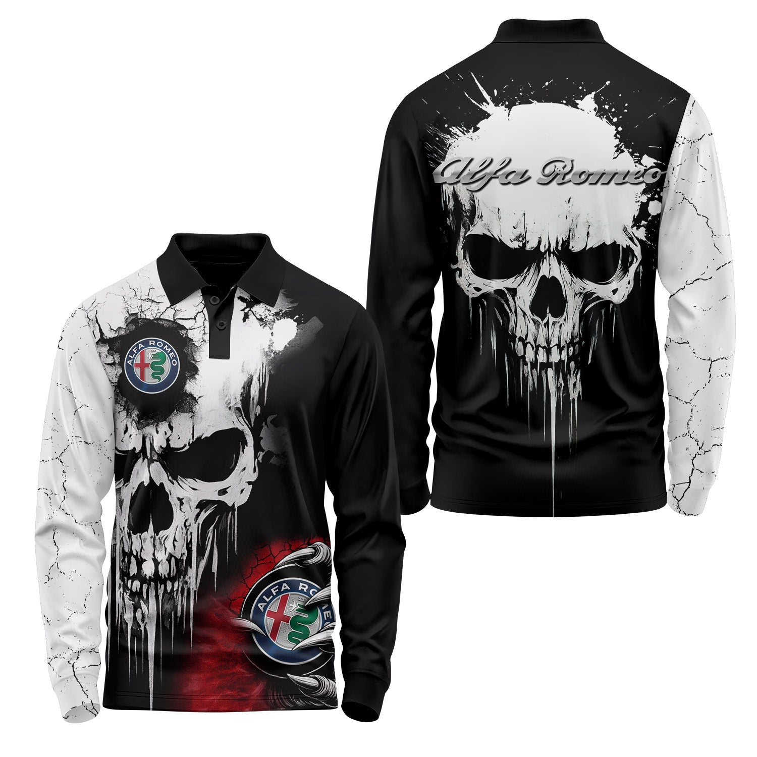 Alfa Romeo Long Sleeve Polo USPL614