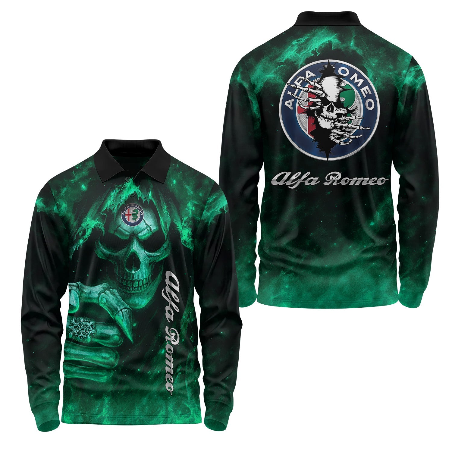 Alfa Romeo Long Sleeve Polo USPL618