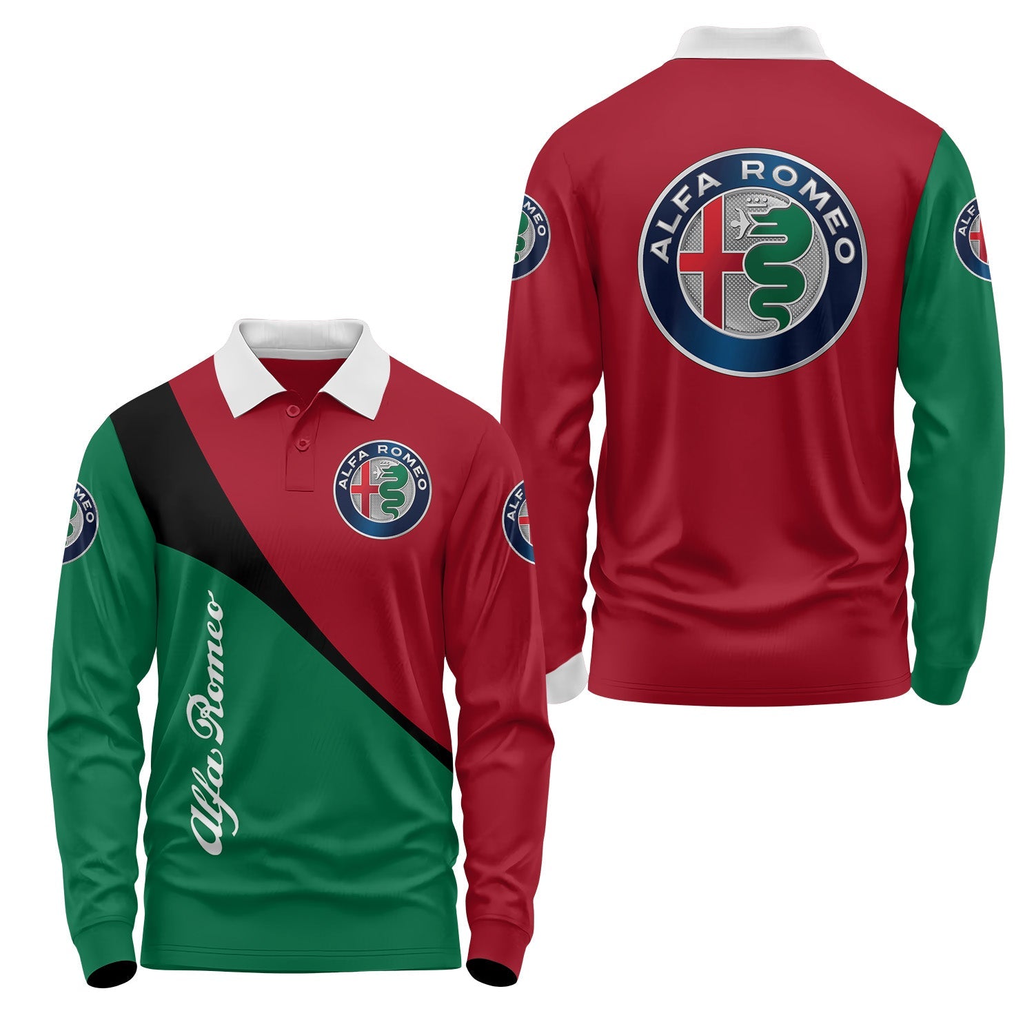 Alfa Romeo Long Sleeve Polo USPL622