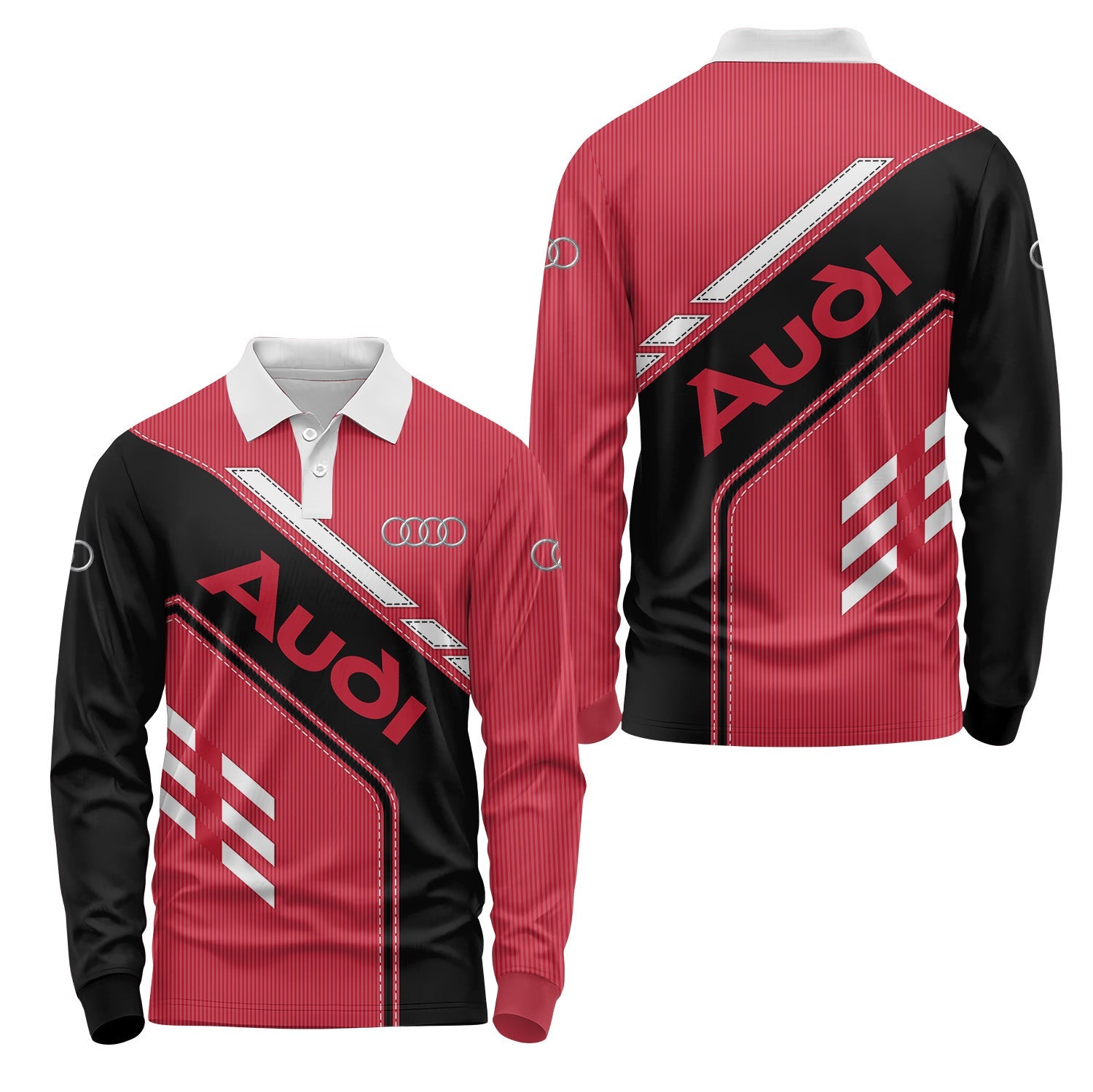 Audi Long Sleeve Polo USPL779
