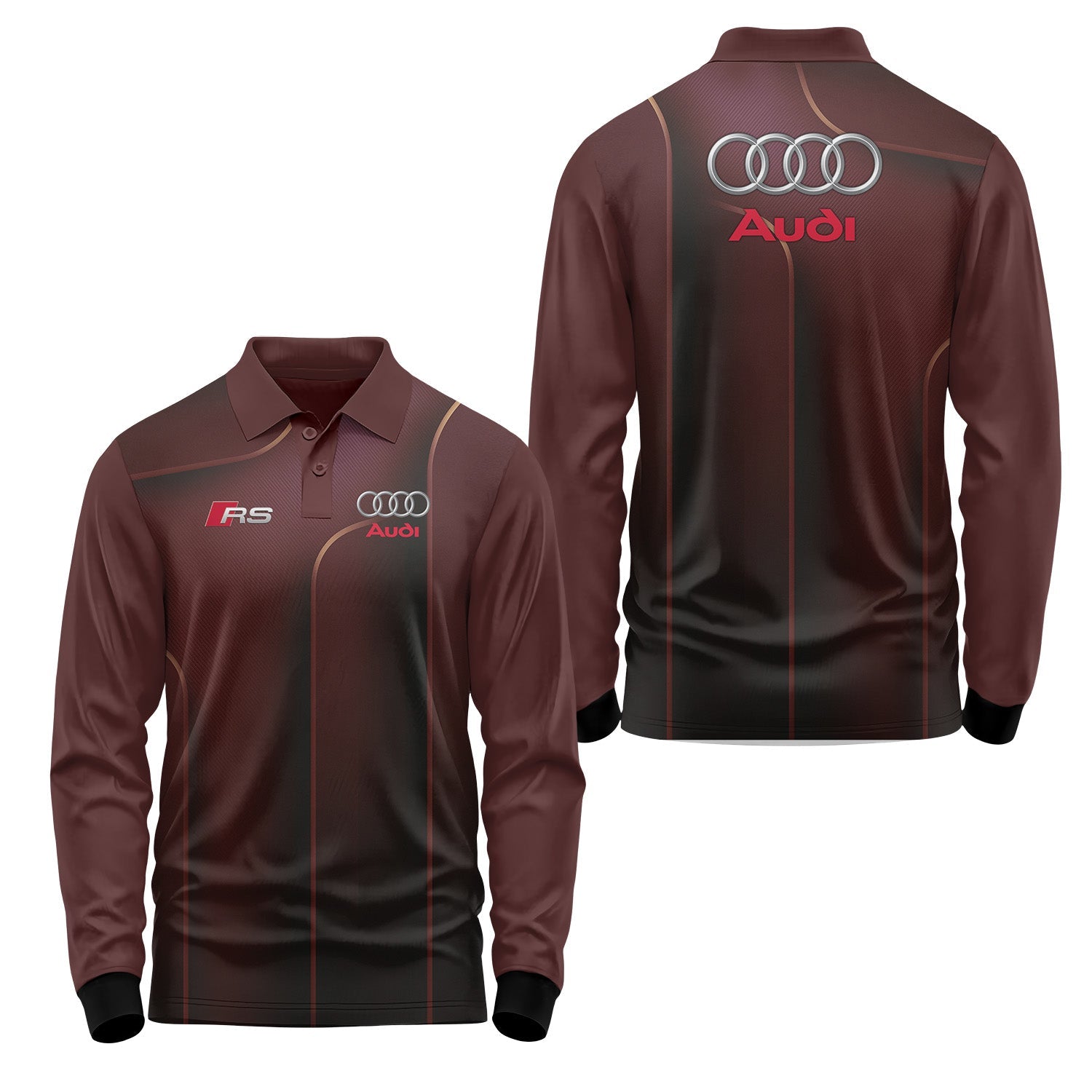 Audi Long Sleeve Polo USPL765