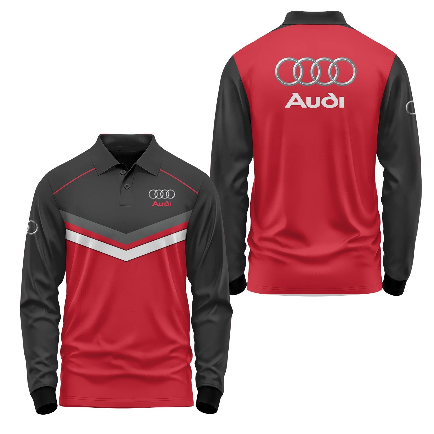 Audi Long Sleeve Polo USPL769