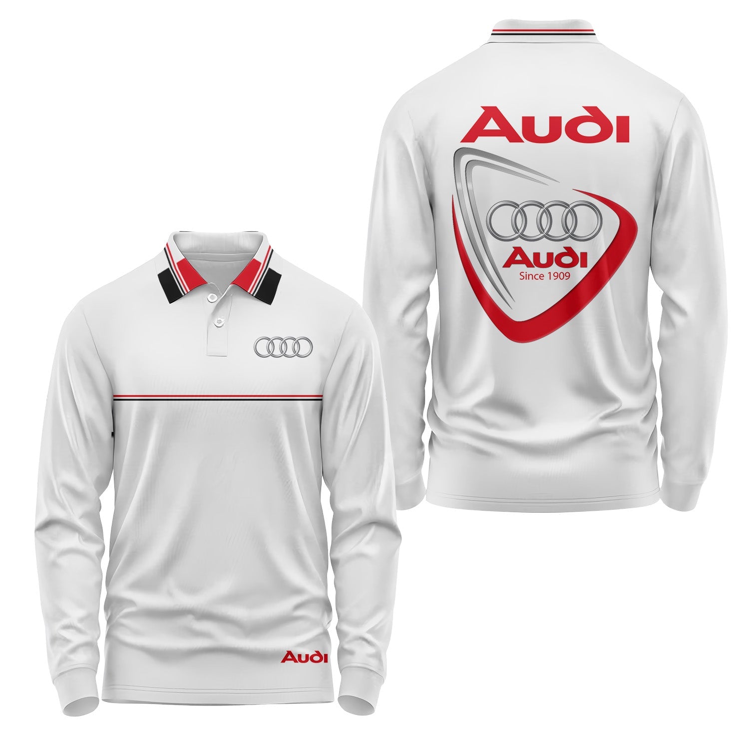 Audi Long Sleeve Polo USPL789